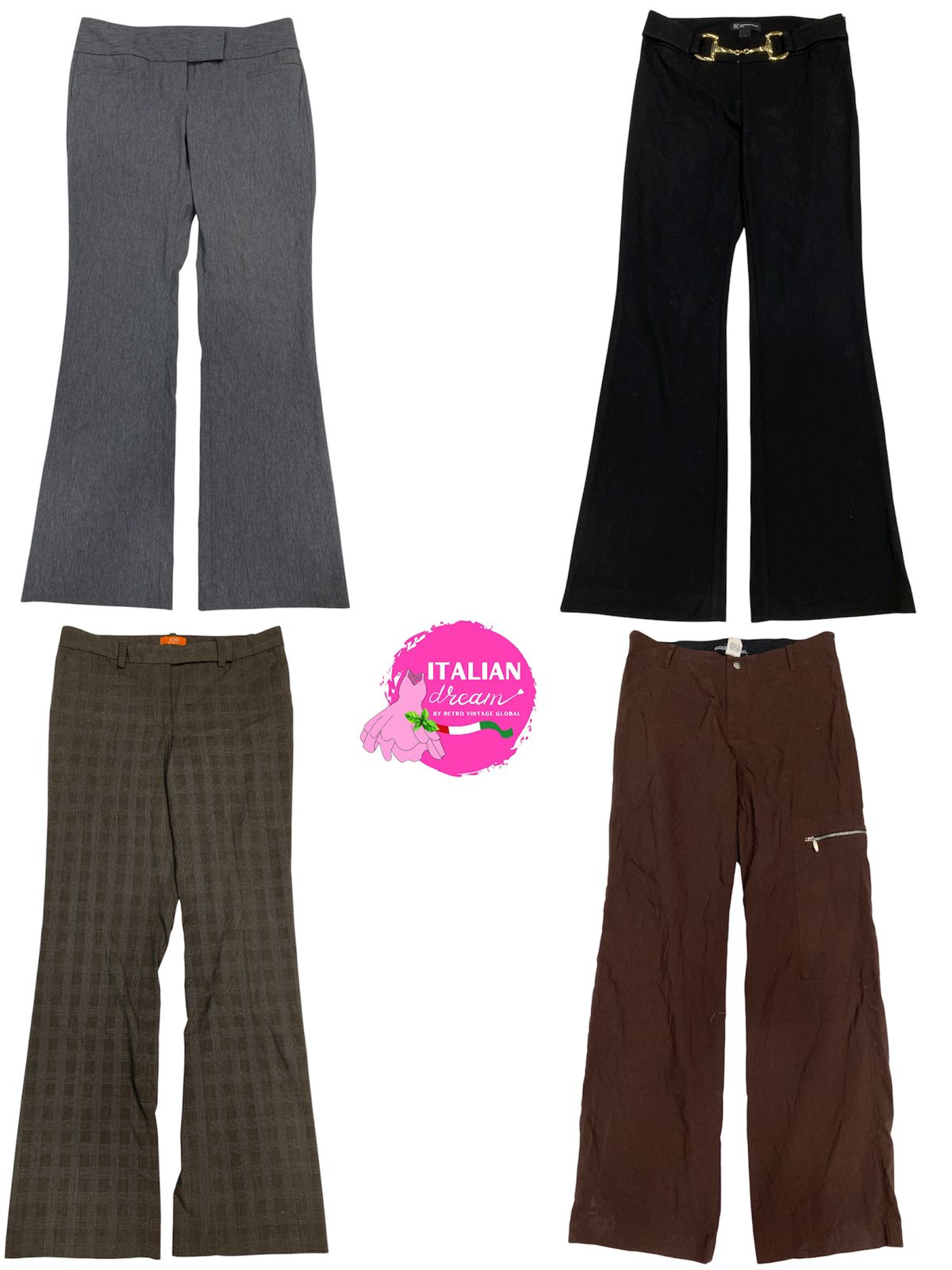 Y2k unique style poly pants