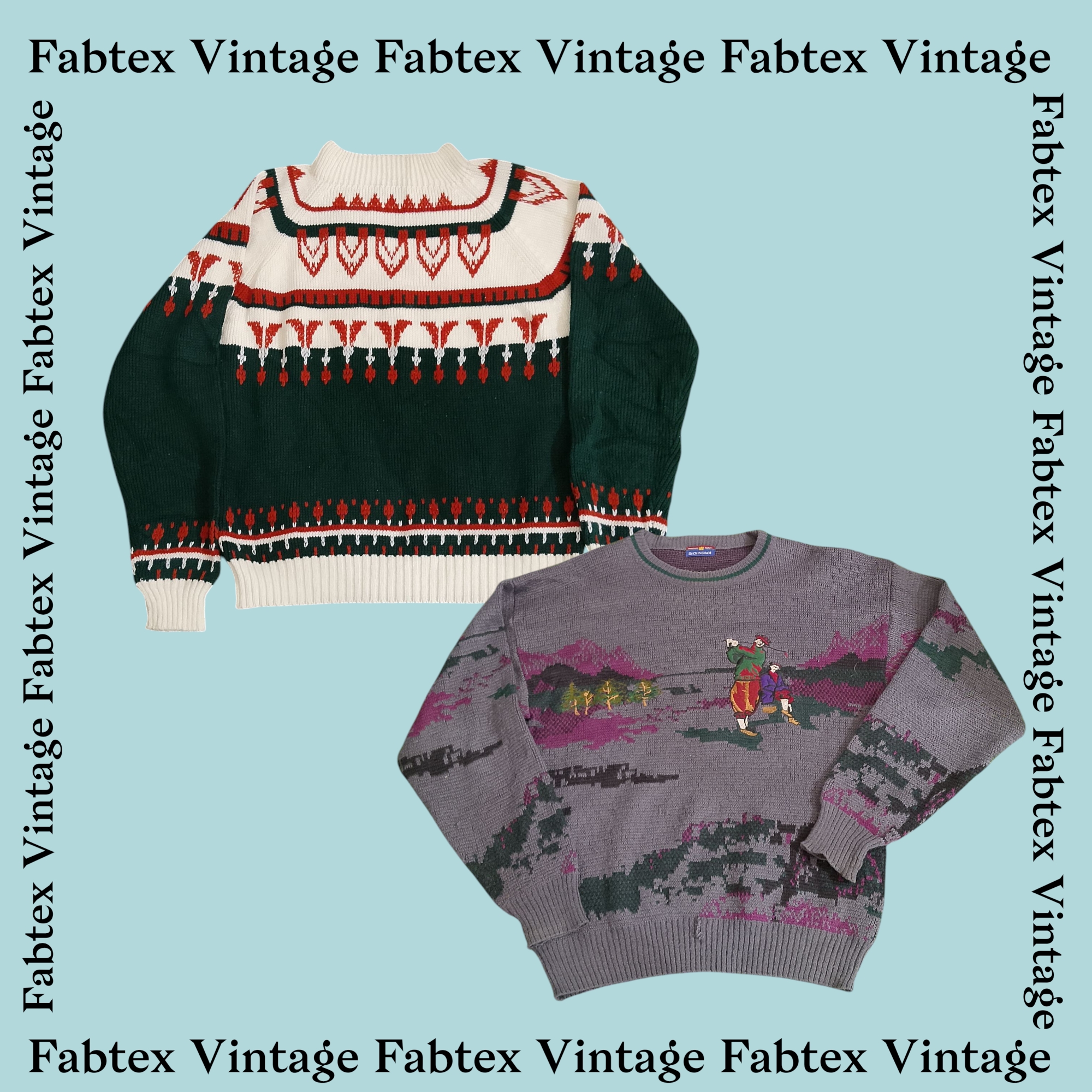 (FV-134) Printed Wool Sweater