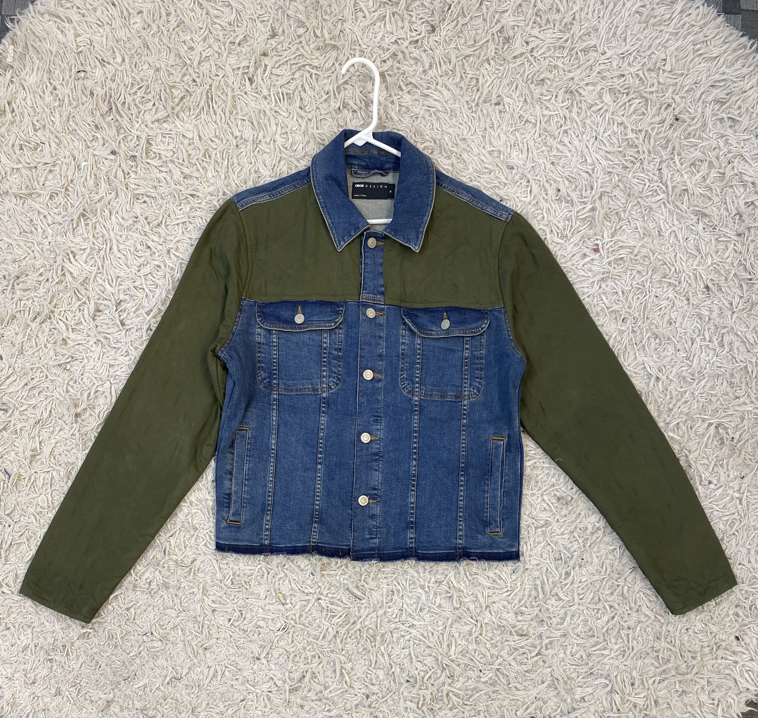 Upcycle denim jacket with Quilt