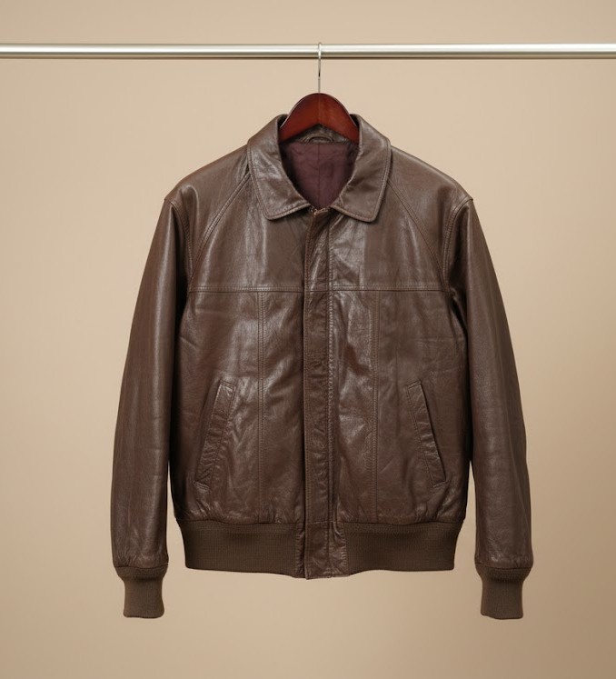 Bomber Leather Jackets Vintage (AIO-0152)