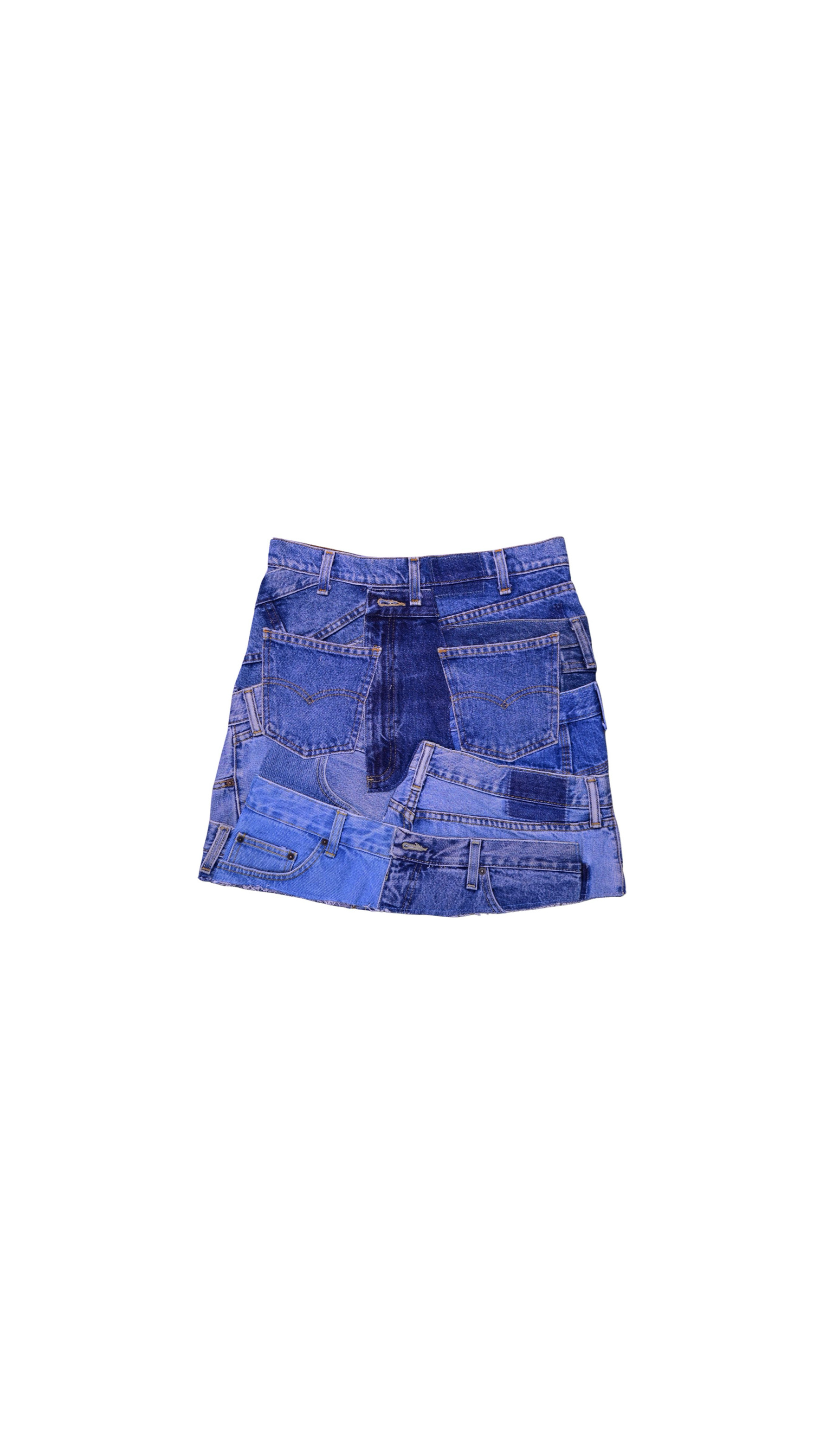 Upcycled Zero Waist Skirt