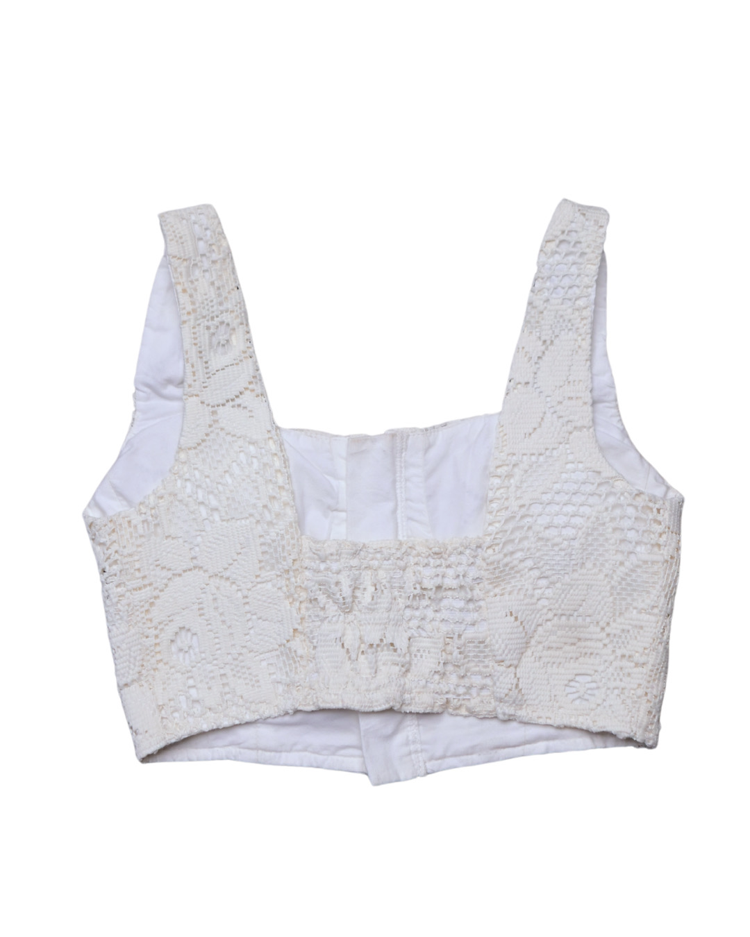 Upcycled Lace-Net Corset