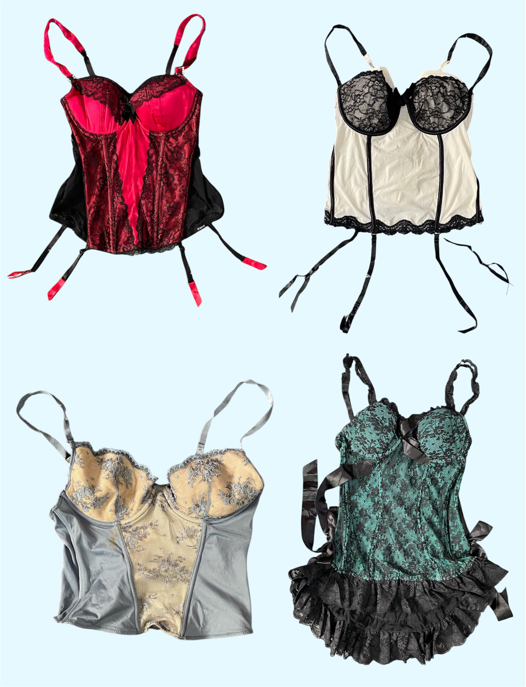 Y2K Dreamy Lingerie Edit: Sultry Lace and Corset Vibes (TS-1112)