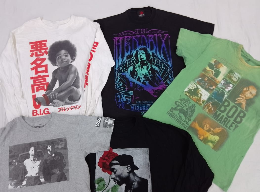 CR5337 ヴィンテージ音楽バンドTシャツ