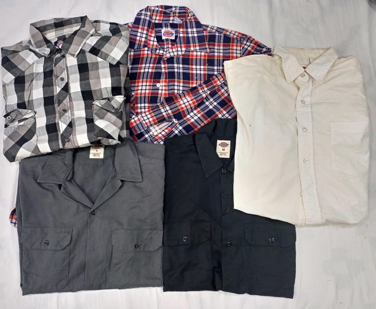 CRZ0111 Dickies ヴィンテージ ボタンアップ ワークシャツ