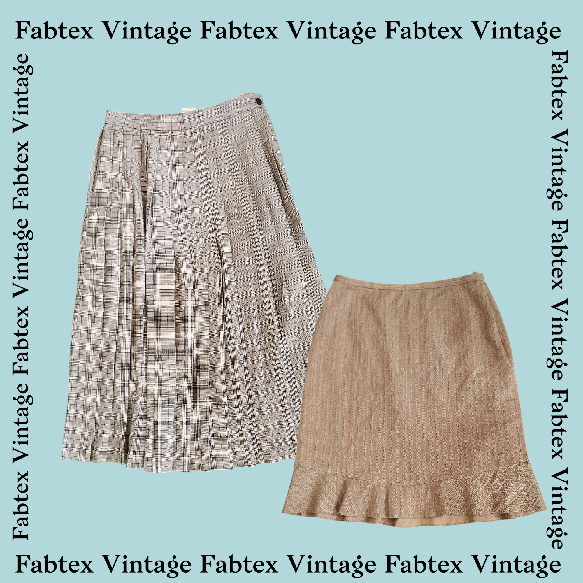 (FV-140) Stripe Office Skirt