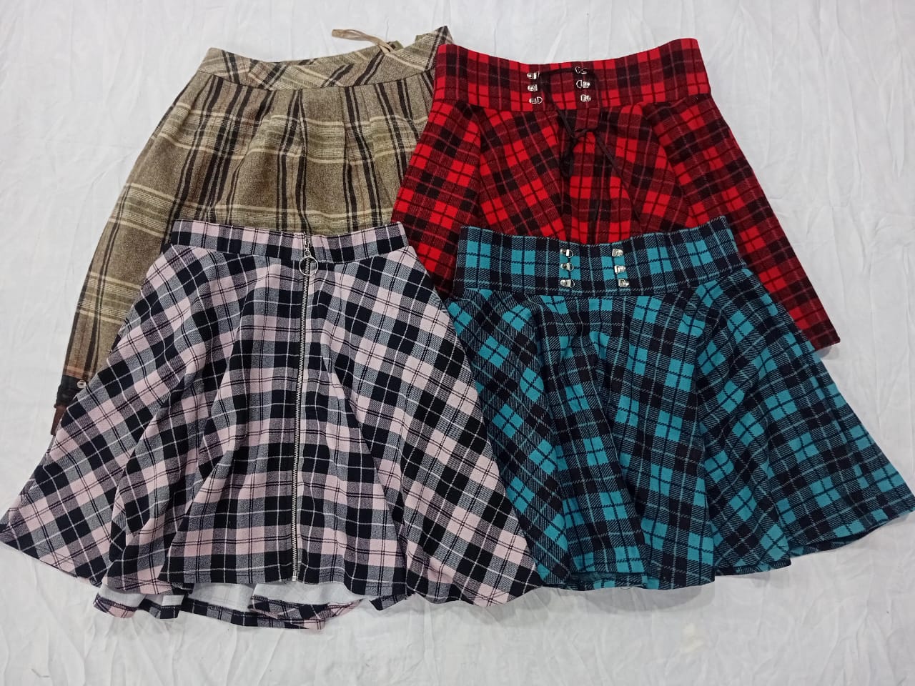 IQ0904 Y2K Wool Charm Edit Skirts