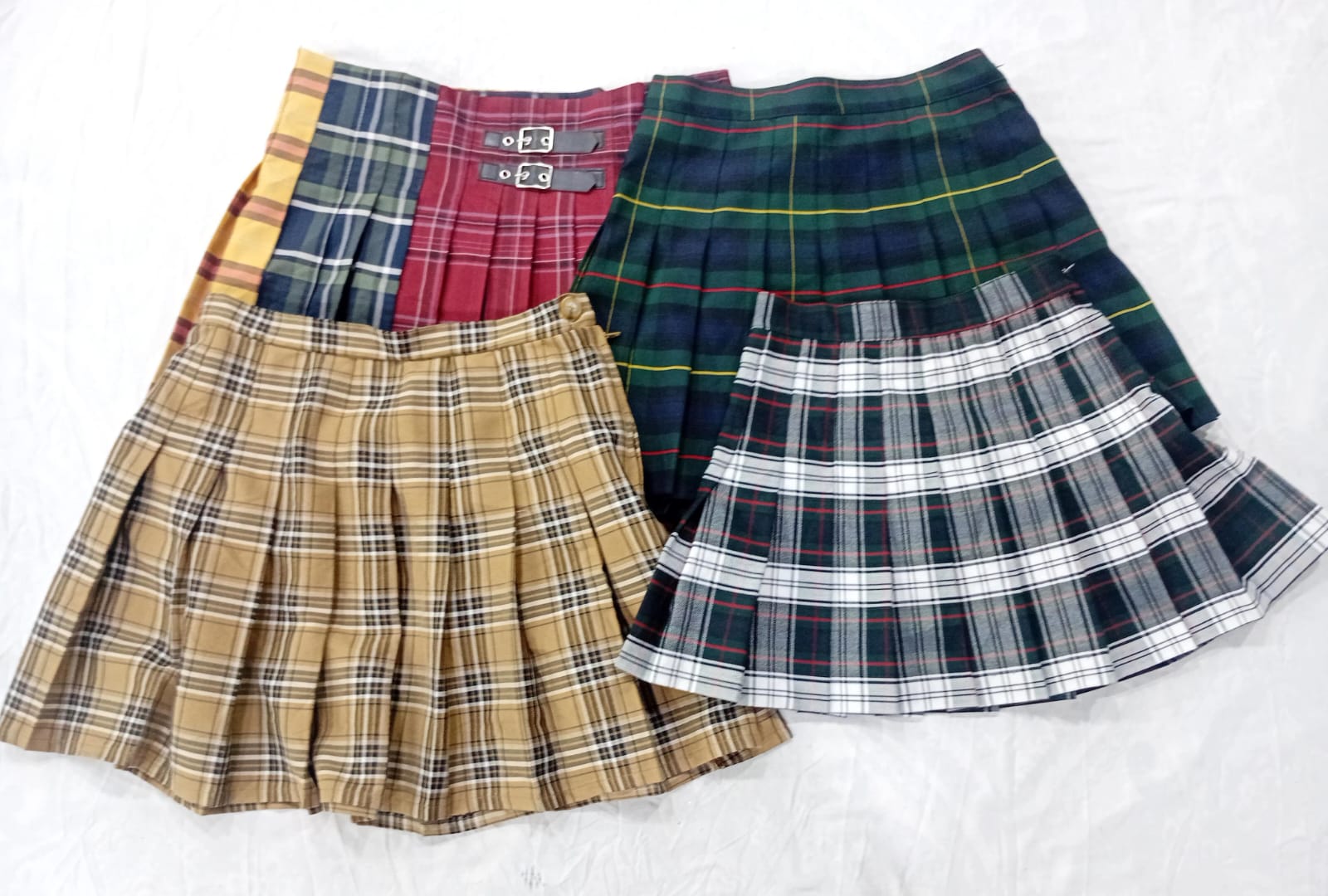 IQ0910 Y2K Retro Prep Mini Skirts