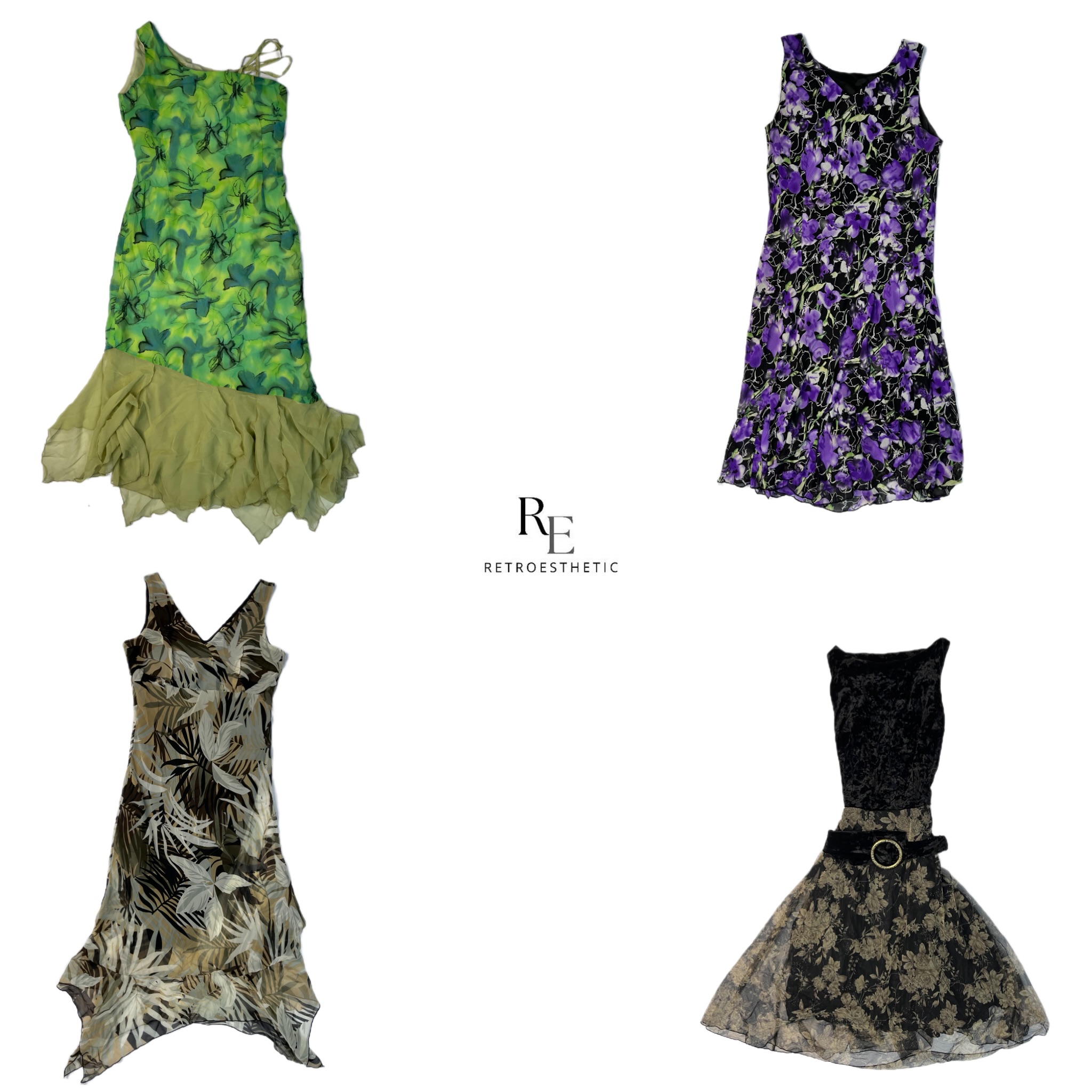 Y2K Mysterious Girl Summer Dresses (RE-2210)