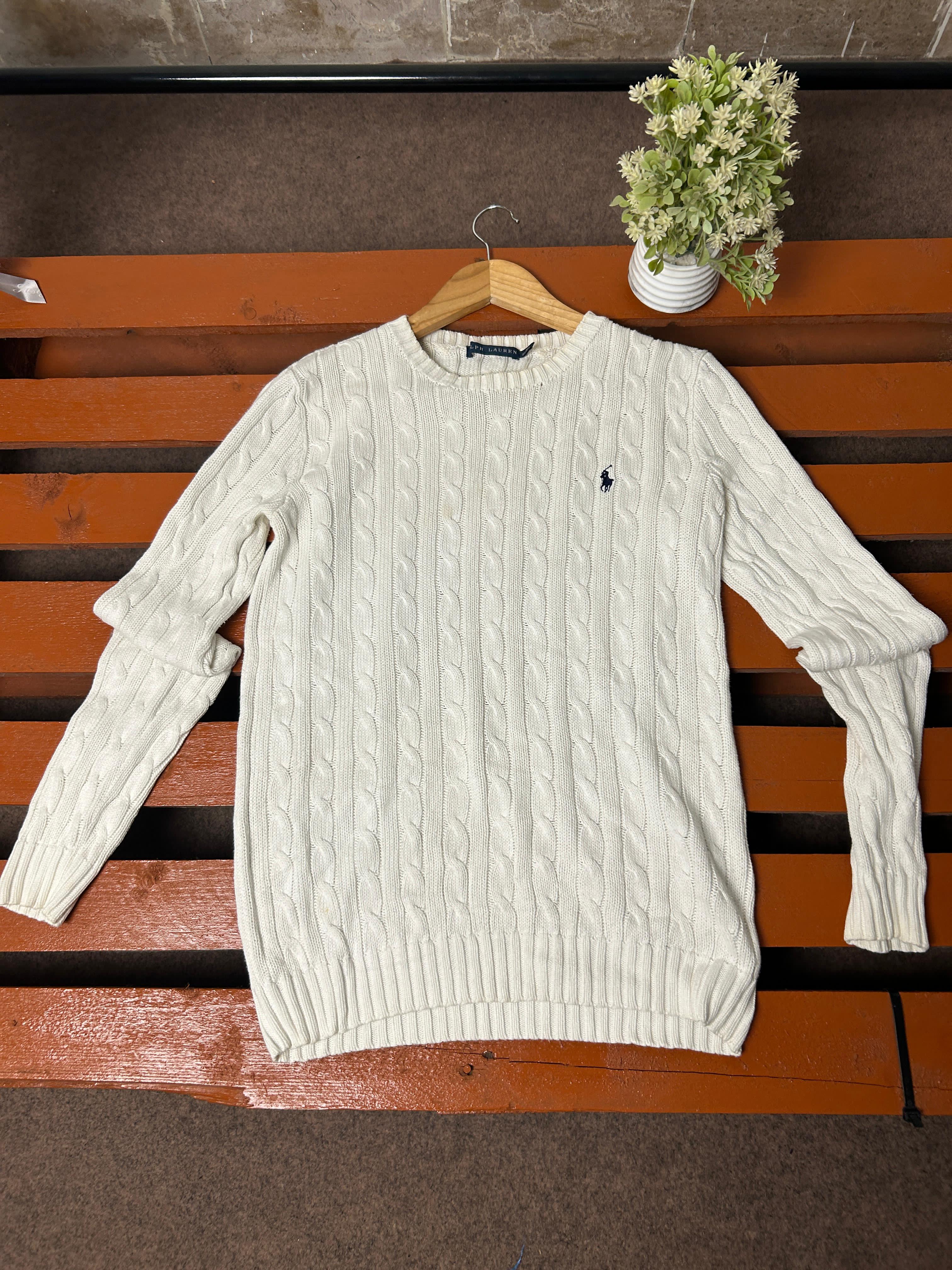 Ralph Lauren sweatshirts 1/4 zipper and cable knit