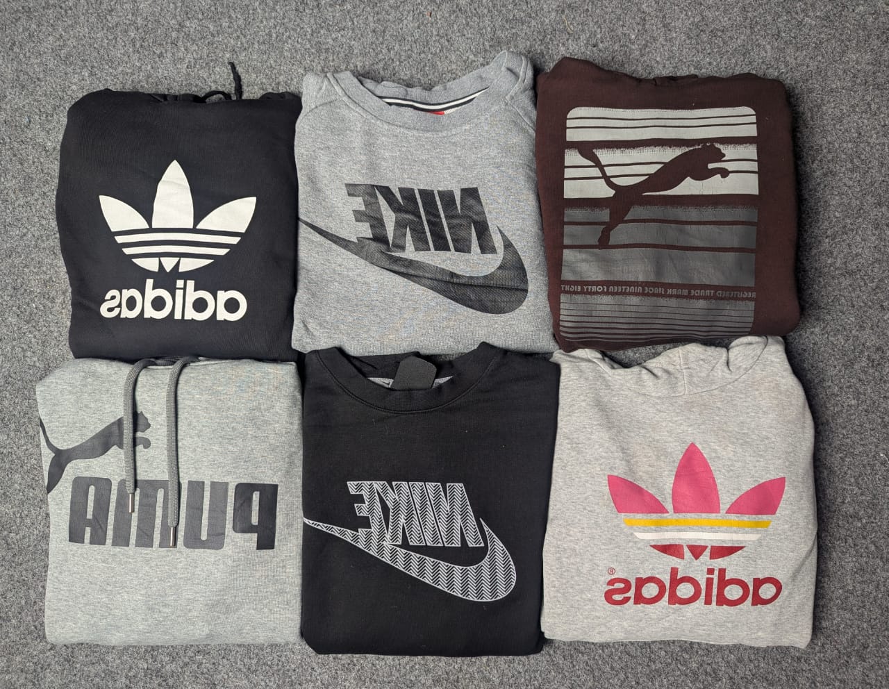 Nike Puma Adidas & Round Neck sweatshirt