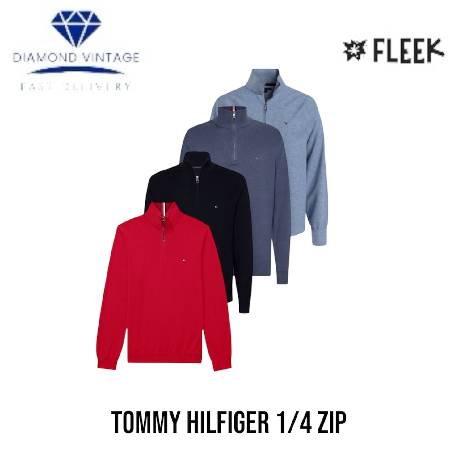 Tommy Hilfiger  1/4 zip (DV -10-93)