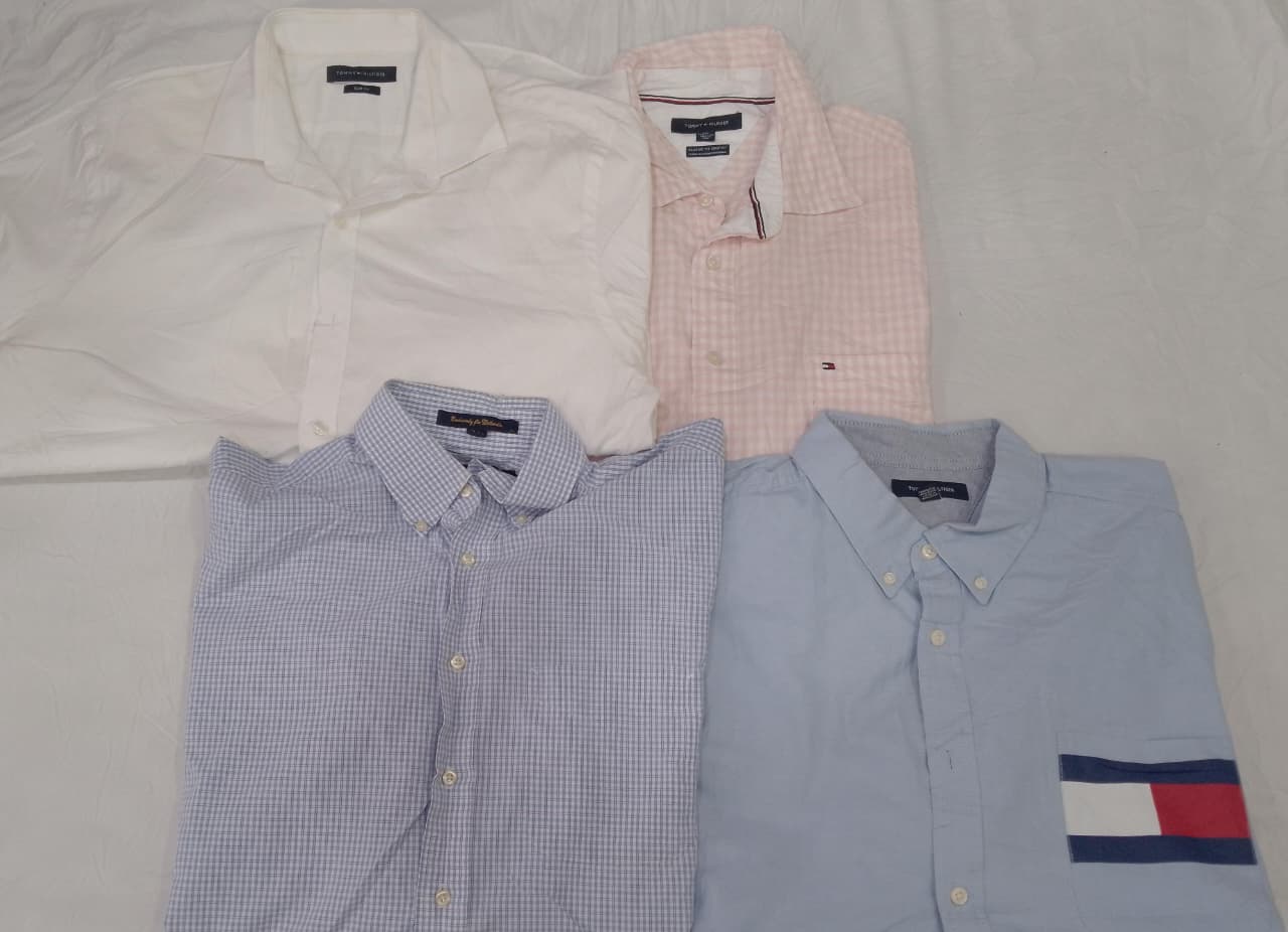 「CRZ0138 ヴィンテージレトロ トミーヒルフィガー カジュアルシャツ」