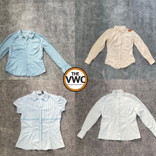 Y2K Officecore Button-Up Bundle | Sleek & Structured Staples