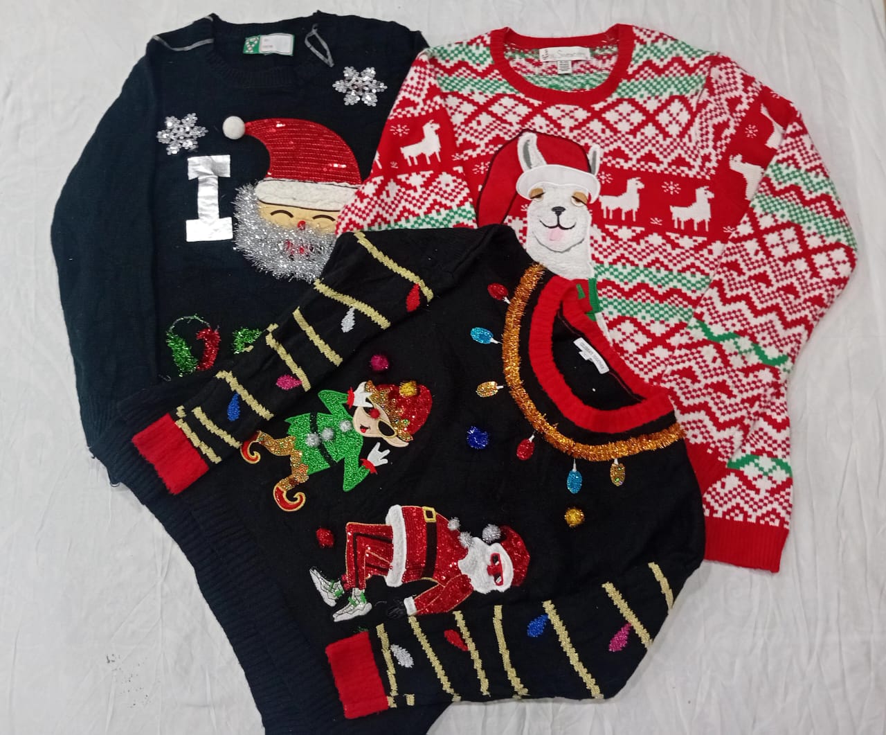 IQ0915 Y2K Christmas Retro Xmas Vibes Sweaters