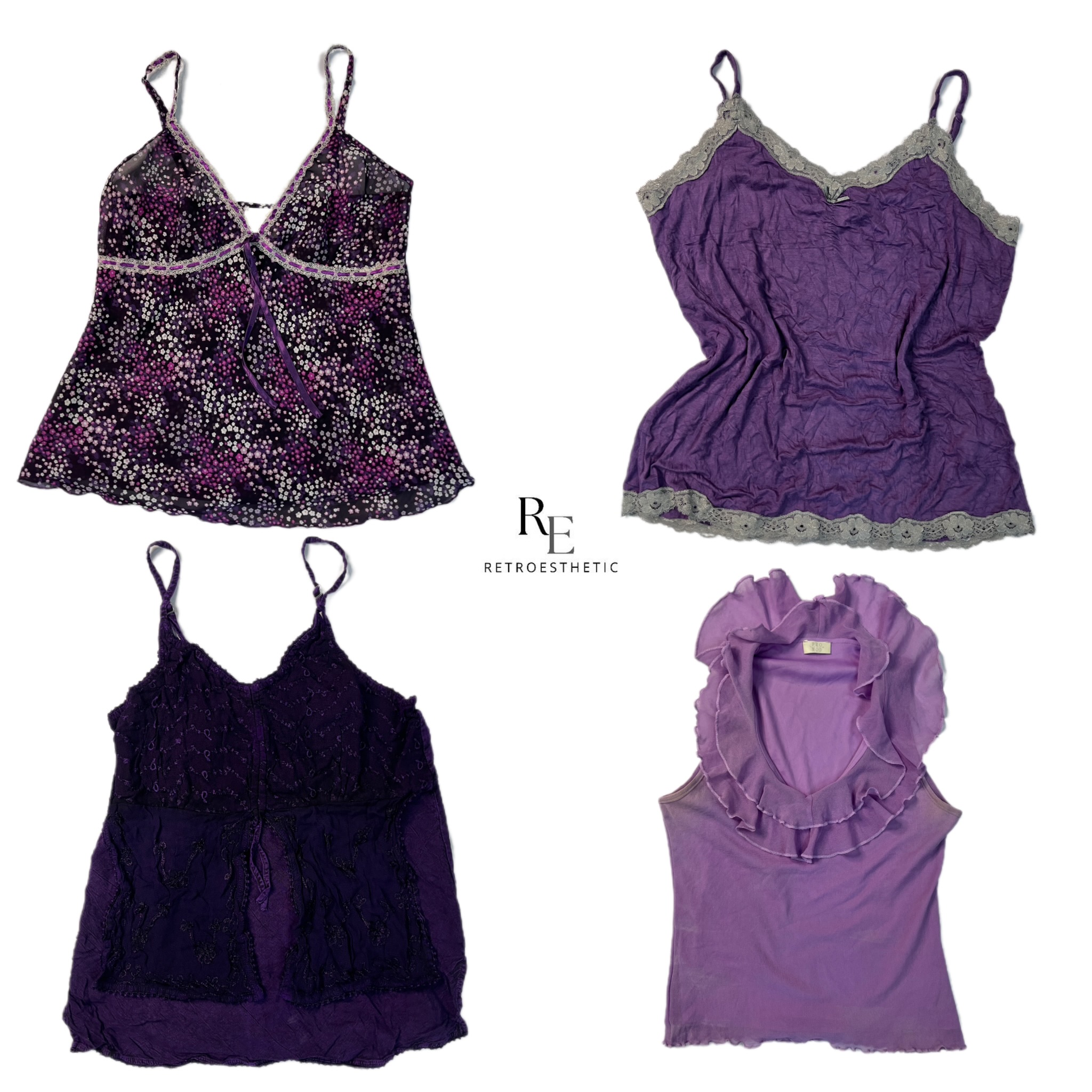 Y2k niedliche Cami Tops (RE-2230)