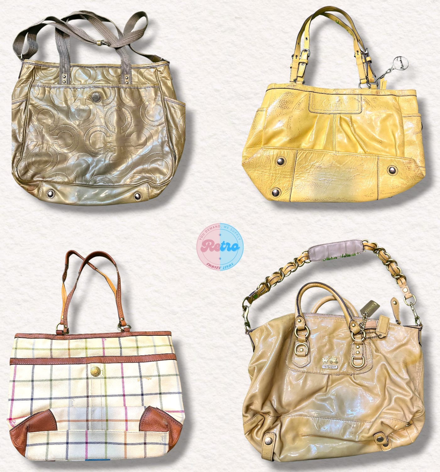 Coach Bags: Shimmer, Patent, and Plaid Y2K Revival (E)