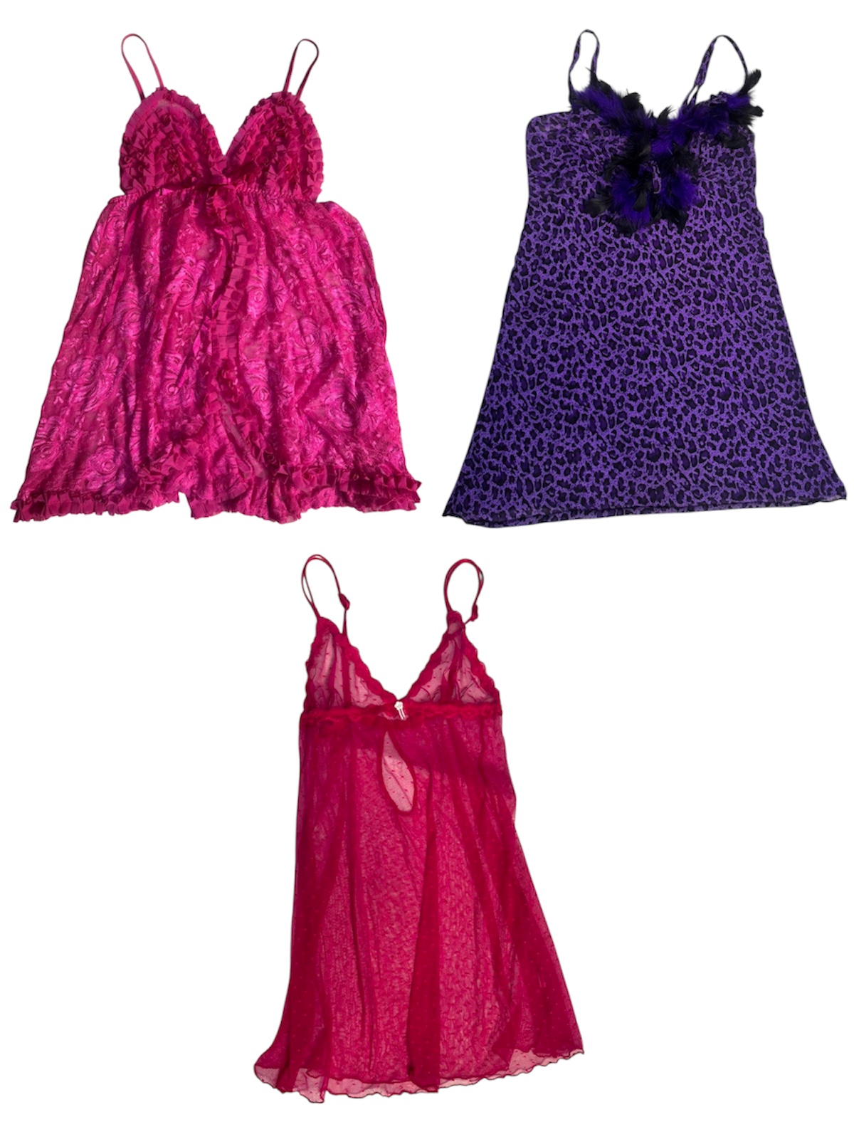 The Girly Pop Era Y2k Silk and Mesh Baby Dolls: TT-07