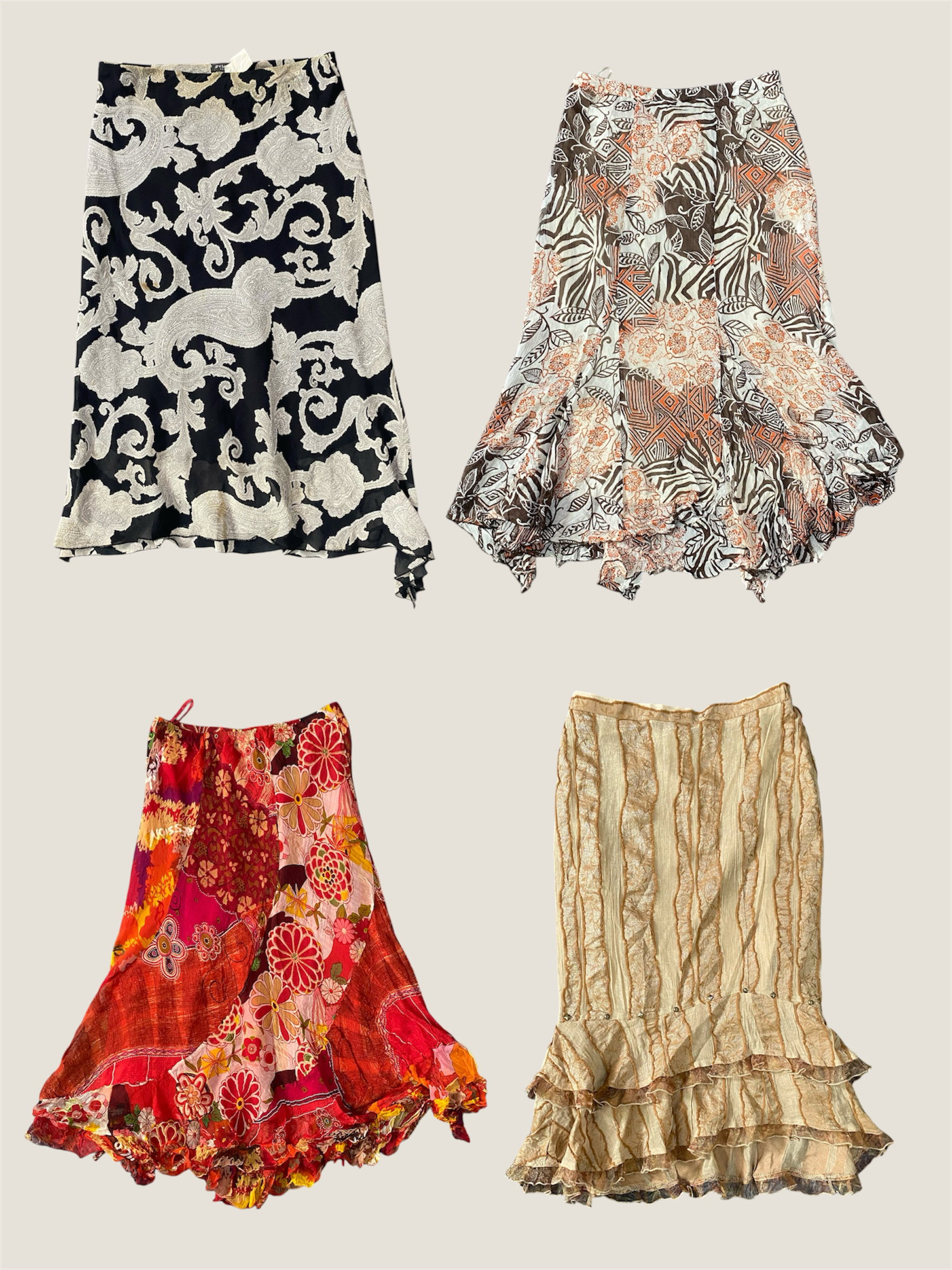 Boho Hippie Maxi Skirt (TS-1147)