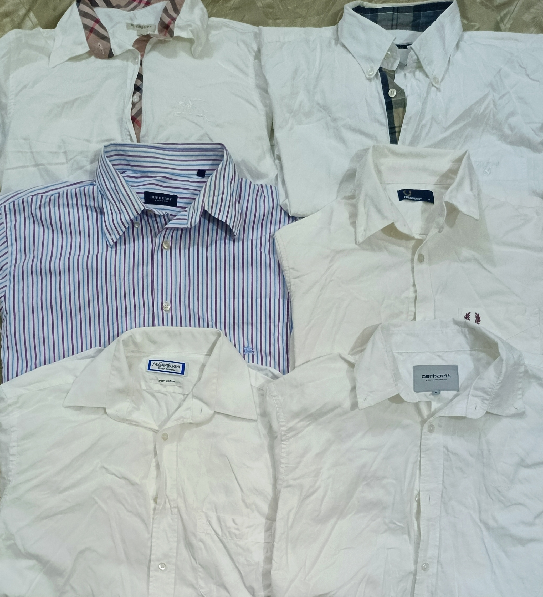 Burberry and other brands shirts