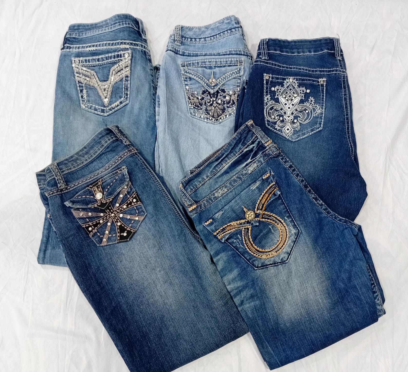 IQ0922 Y2K Classic Flare Denim Jeans