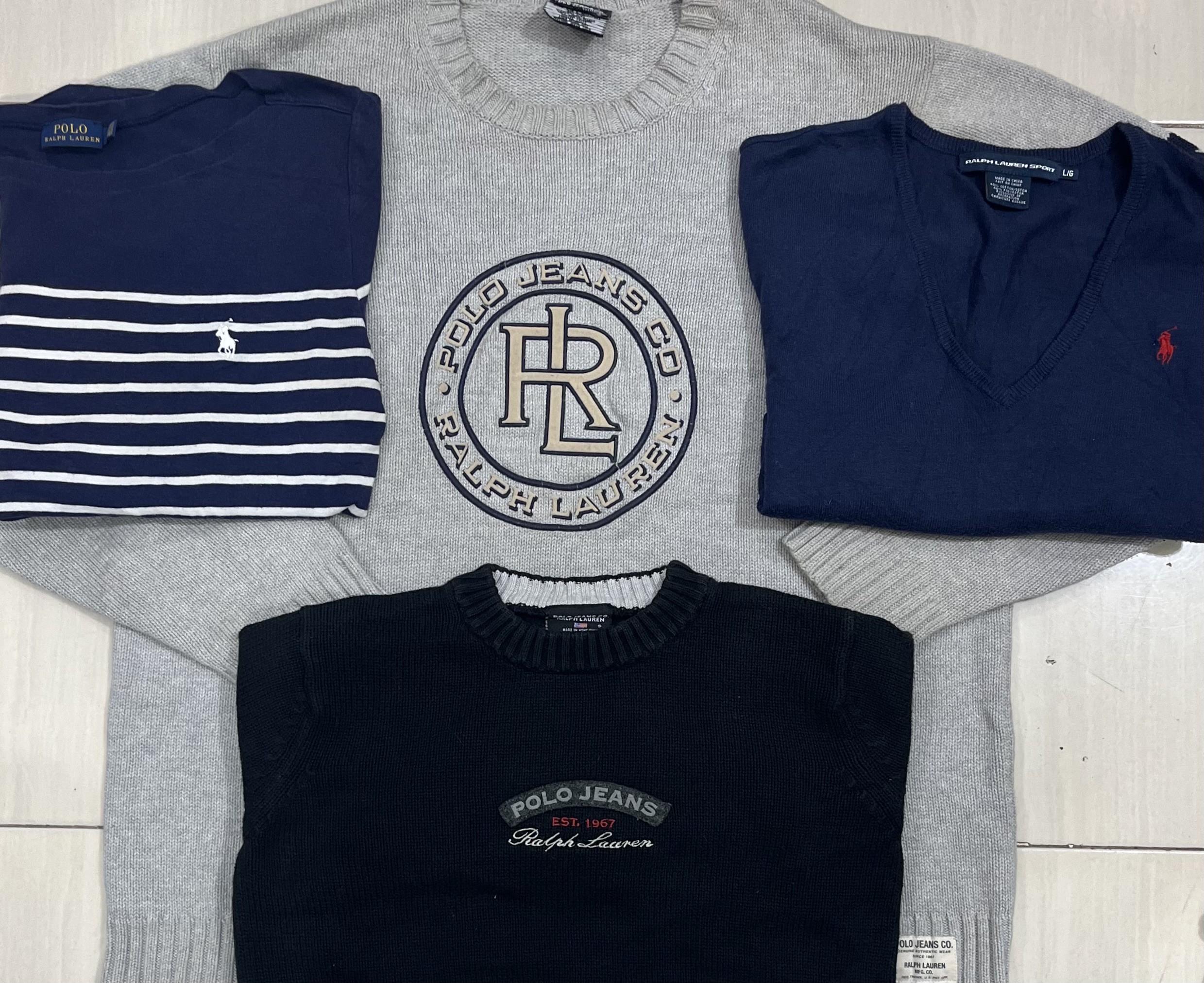 ralph lauren mixed sweater