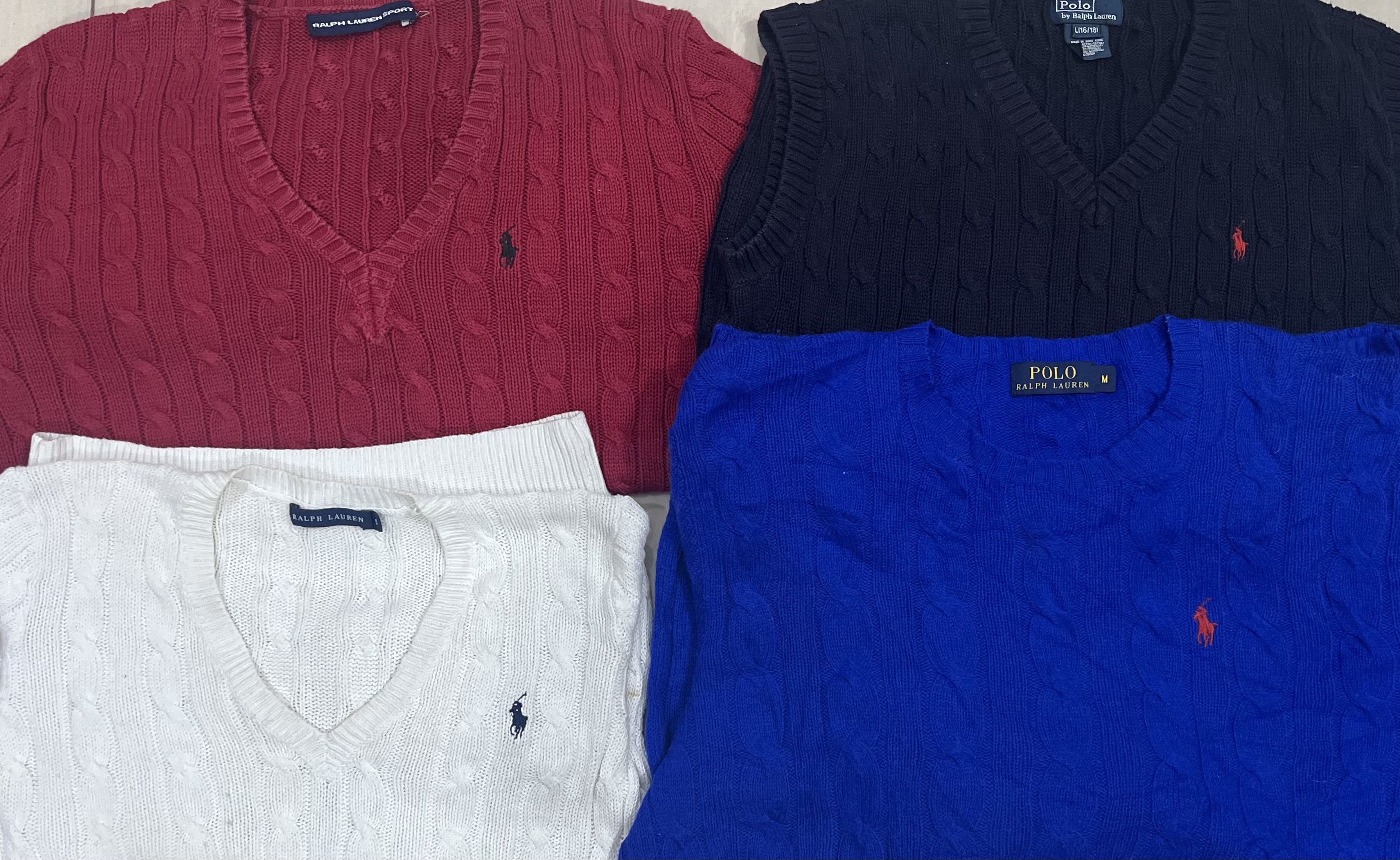 pulls à col en V ralph lauren