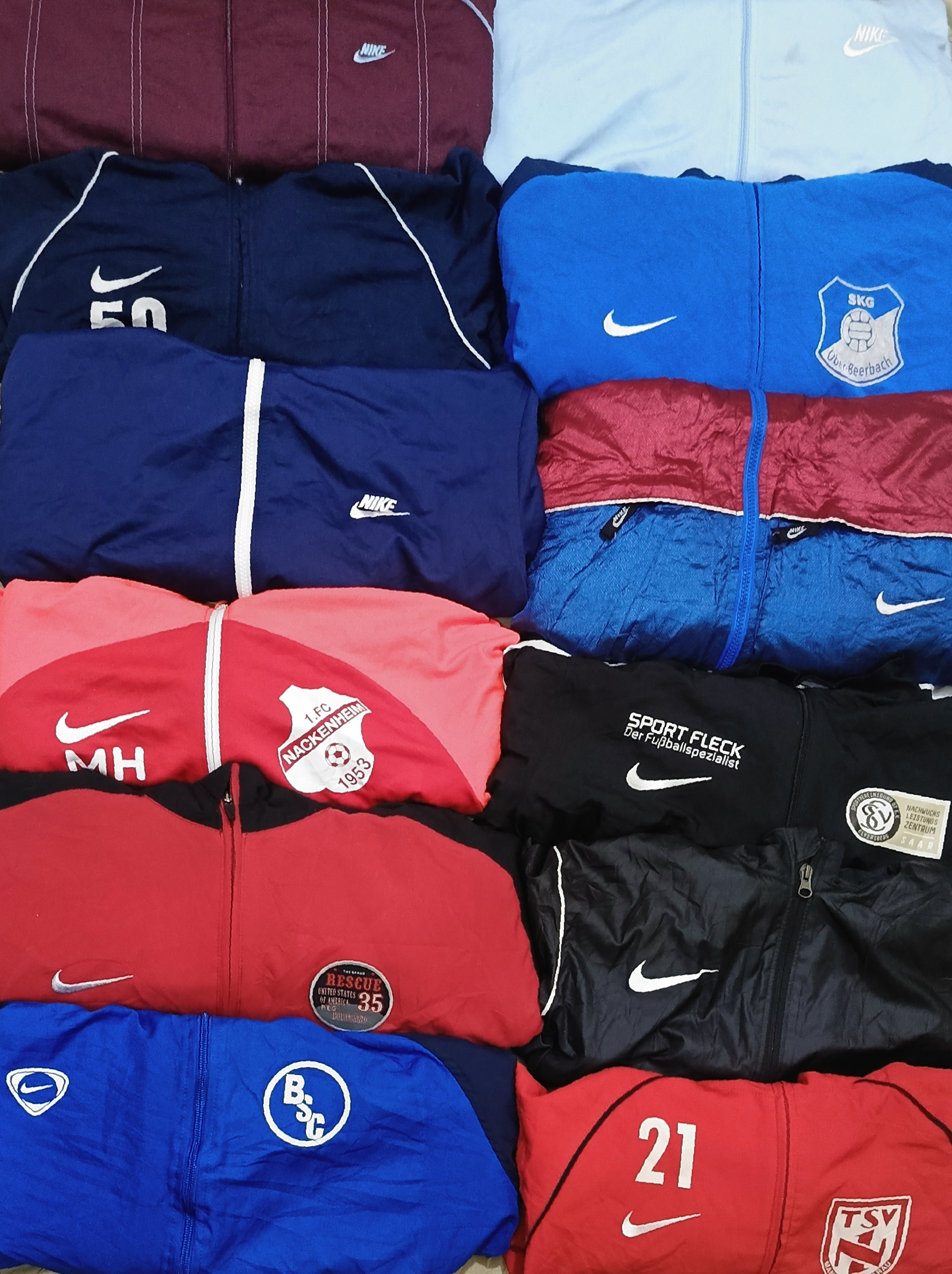 Nike windbreaker and track jacket