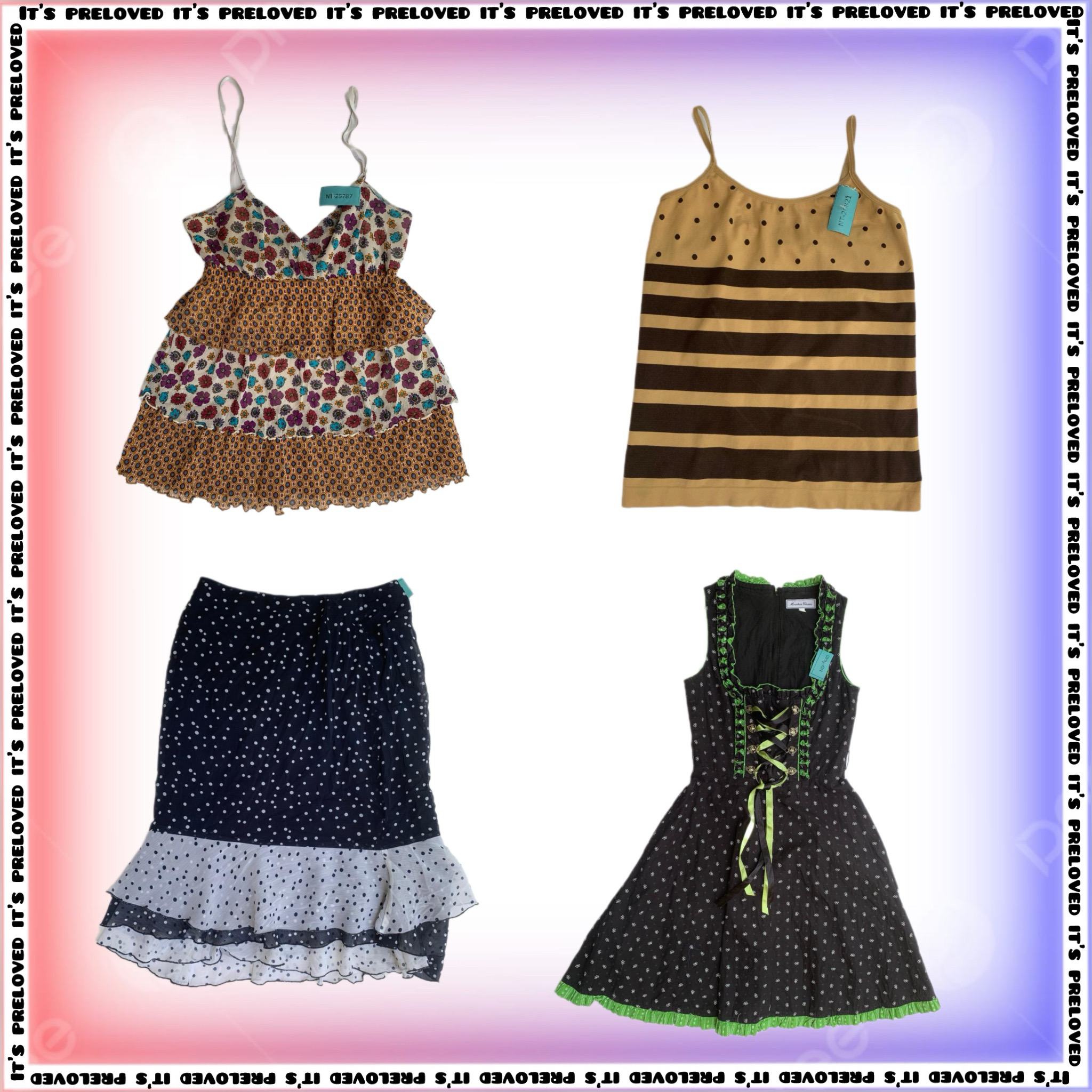 Pois et Rayures - tops, jupes et robes (SS-411)