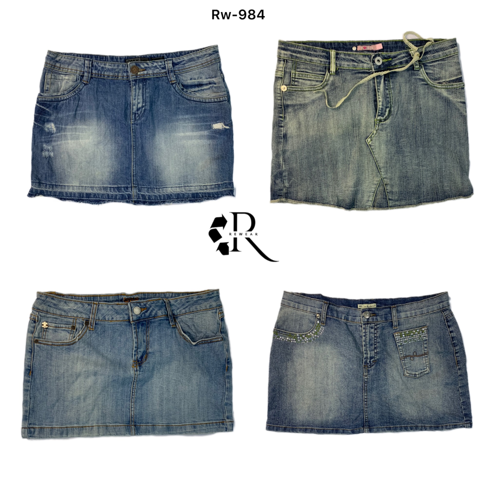 Y2K Britney Era Denim Mini Skirts(RW-984)