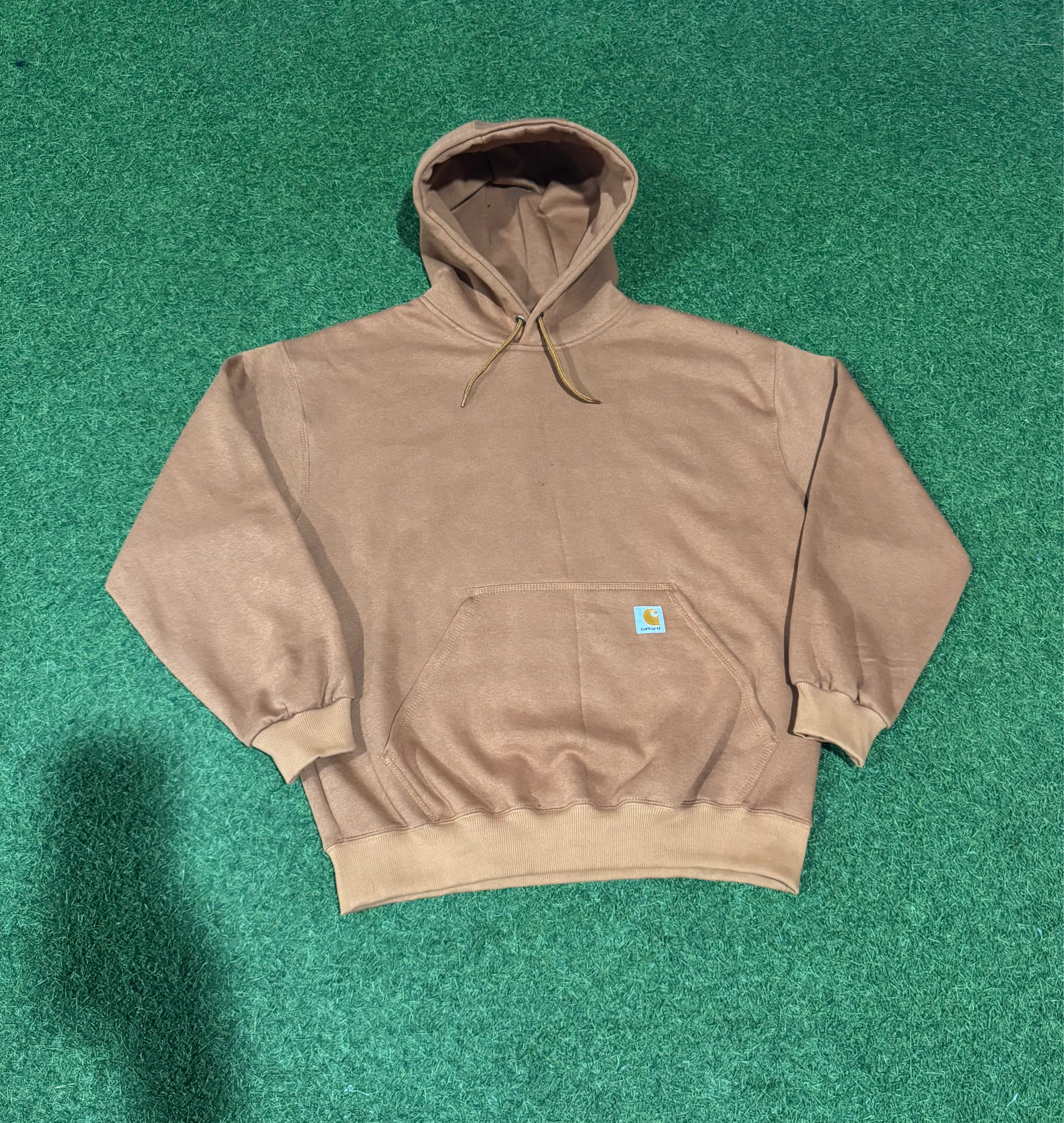 Rework style sweatshirts à capuche Carhartt mustard