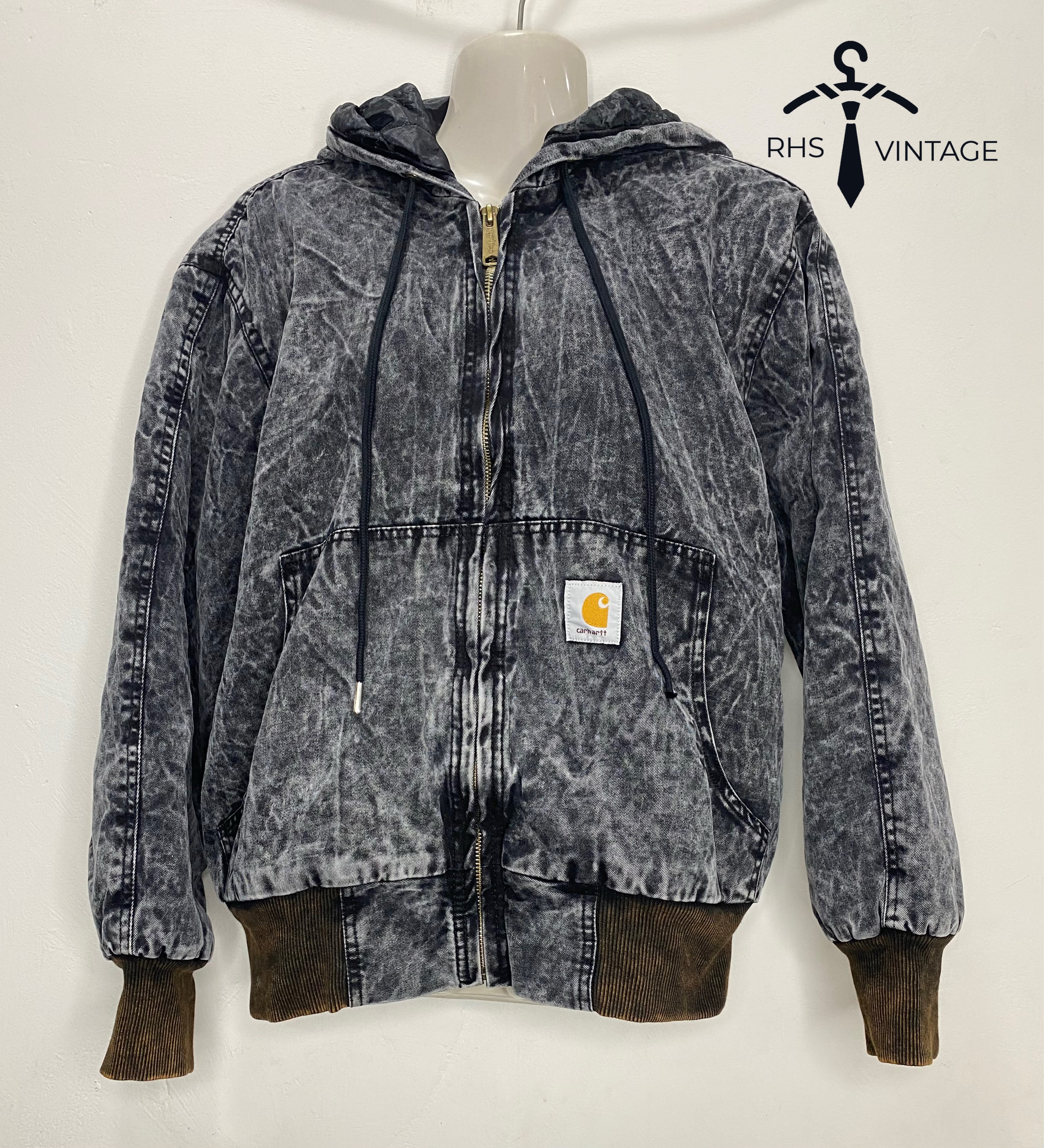Giacca acid wash in stile rework Carhartt