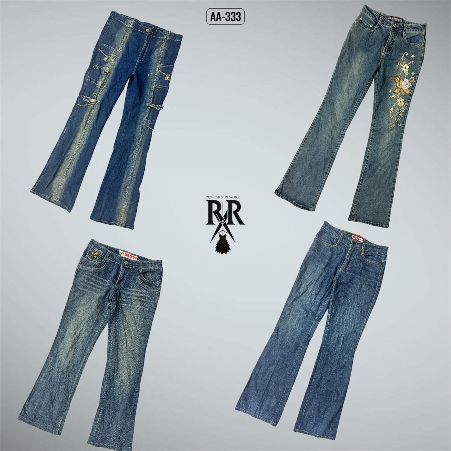 Y2K IT Girl Einzigartige Denim Jeans (AA-333)