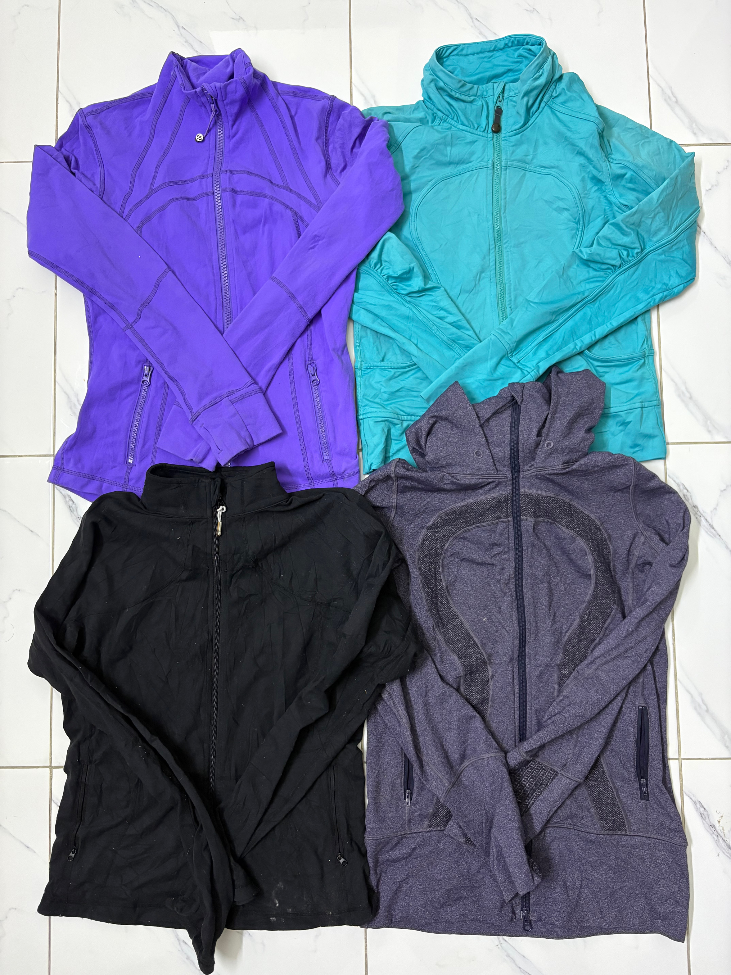 Lululemon Women’s Zip-Up Jackets & hoodies| Gym & Yoga Athleisure Wear | Authentic Activewear Lot (8 pcs)