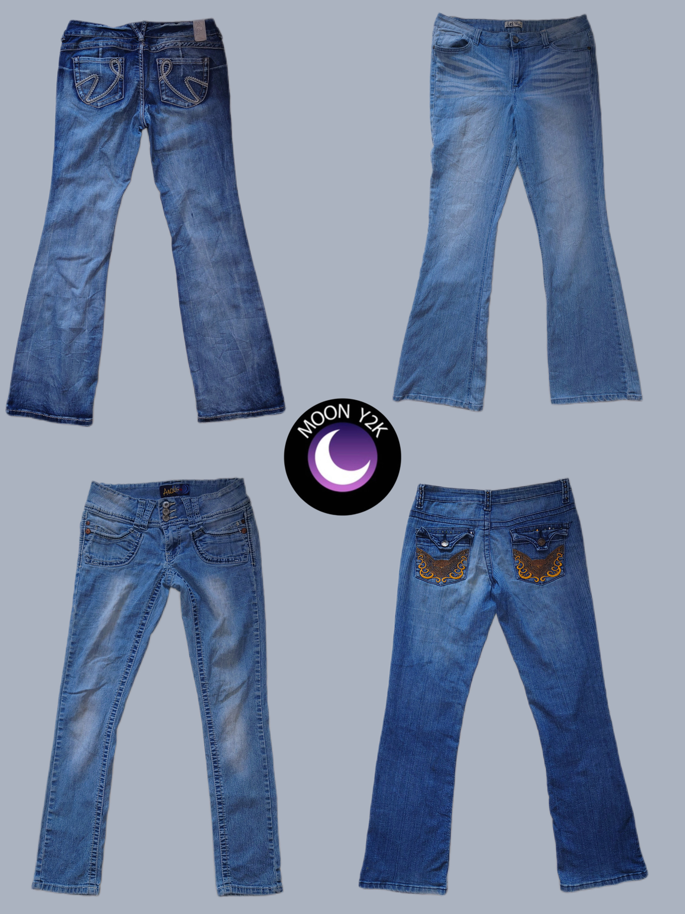 Y2K Low rise jeans mix (M-712)
