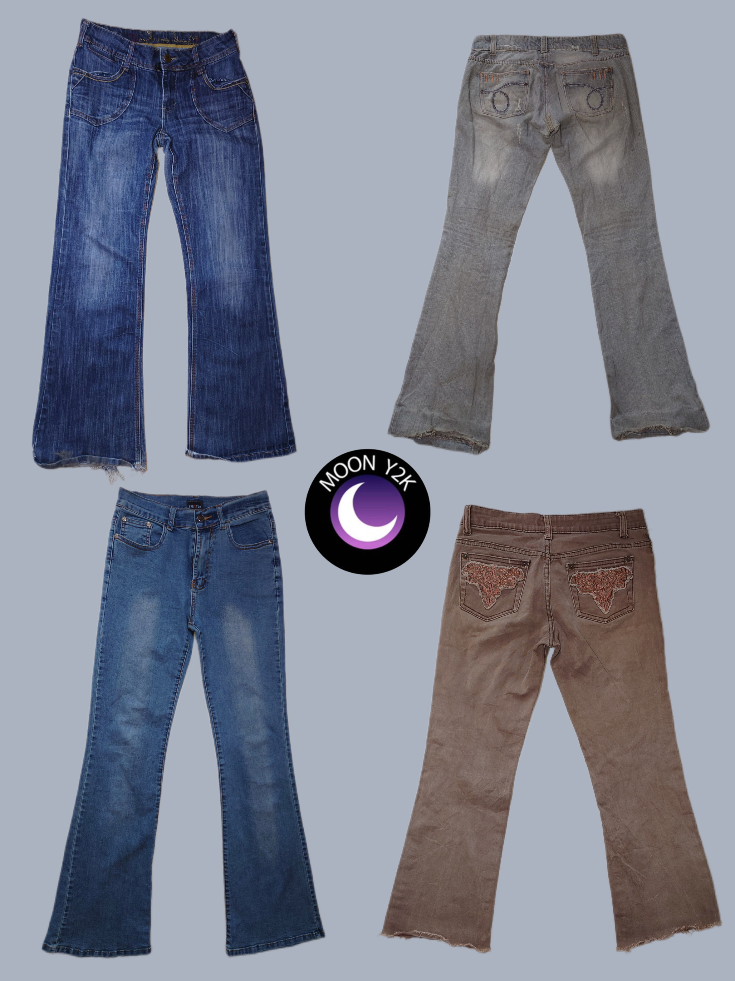 Y2K Unique Low rise jeans (M-713)