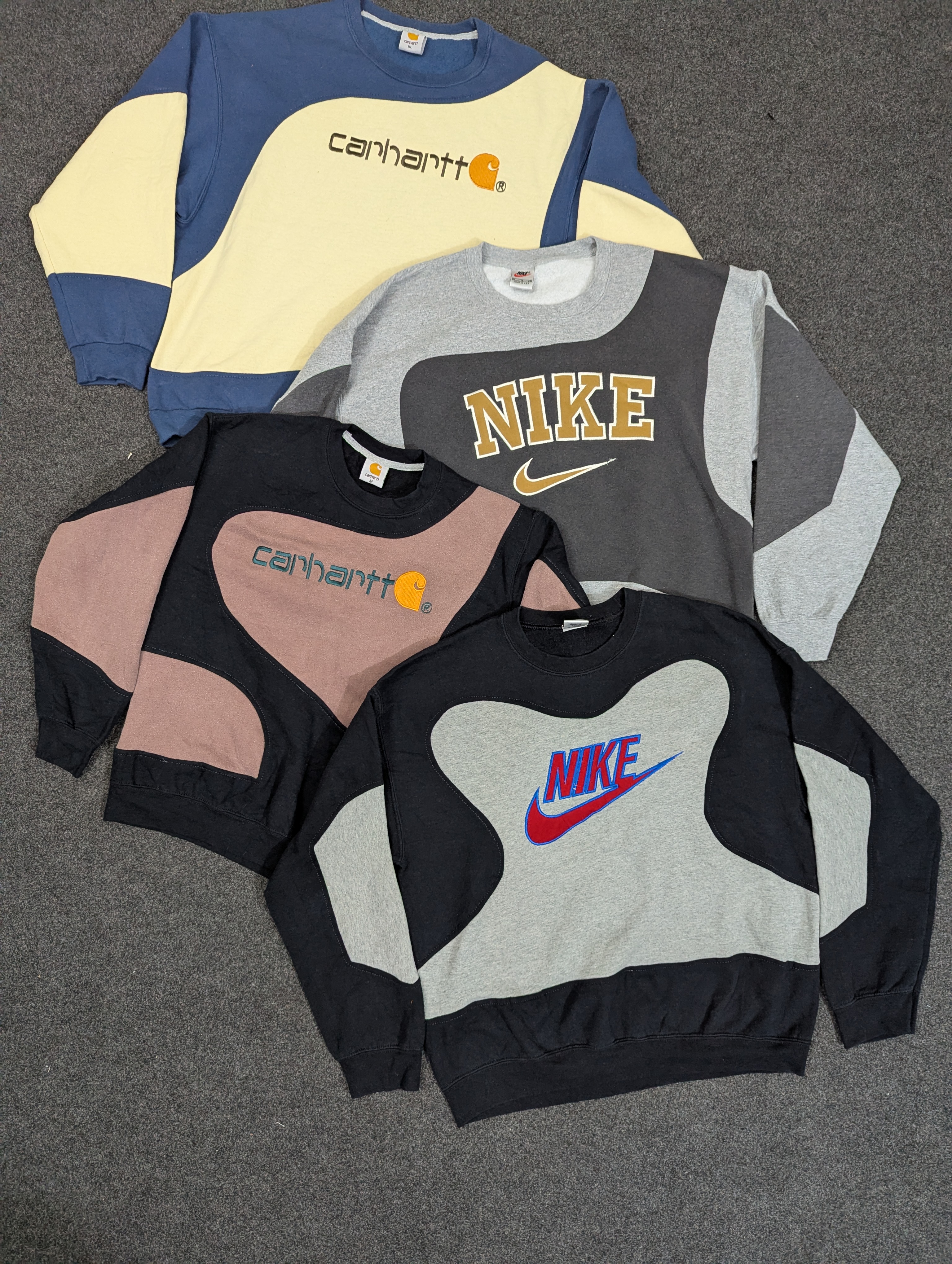 Moletom Crewneck Refeito Vintage Carhartt e Nike