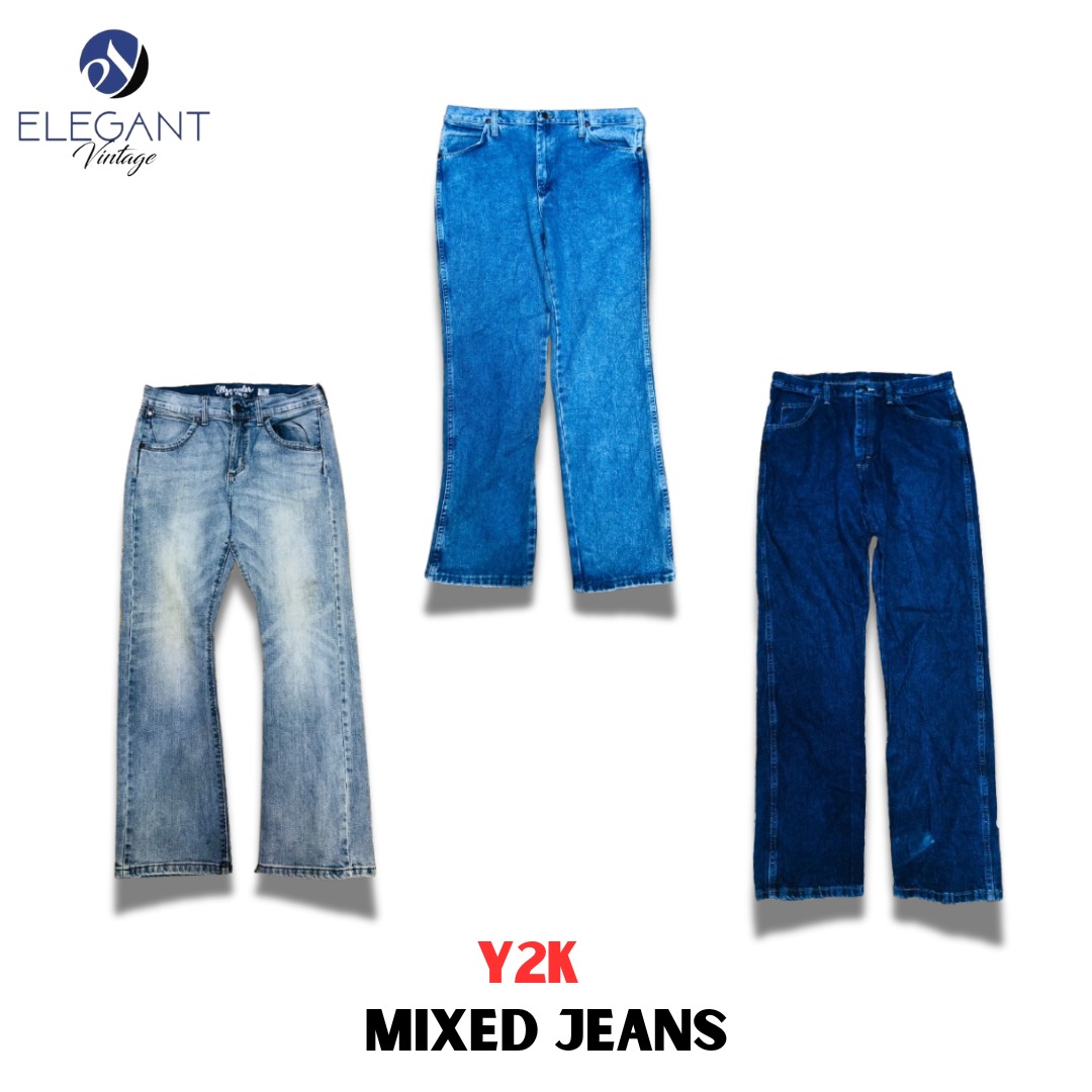 Y2K Mixed Jeans - EV1058