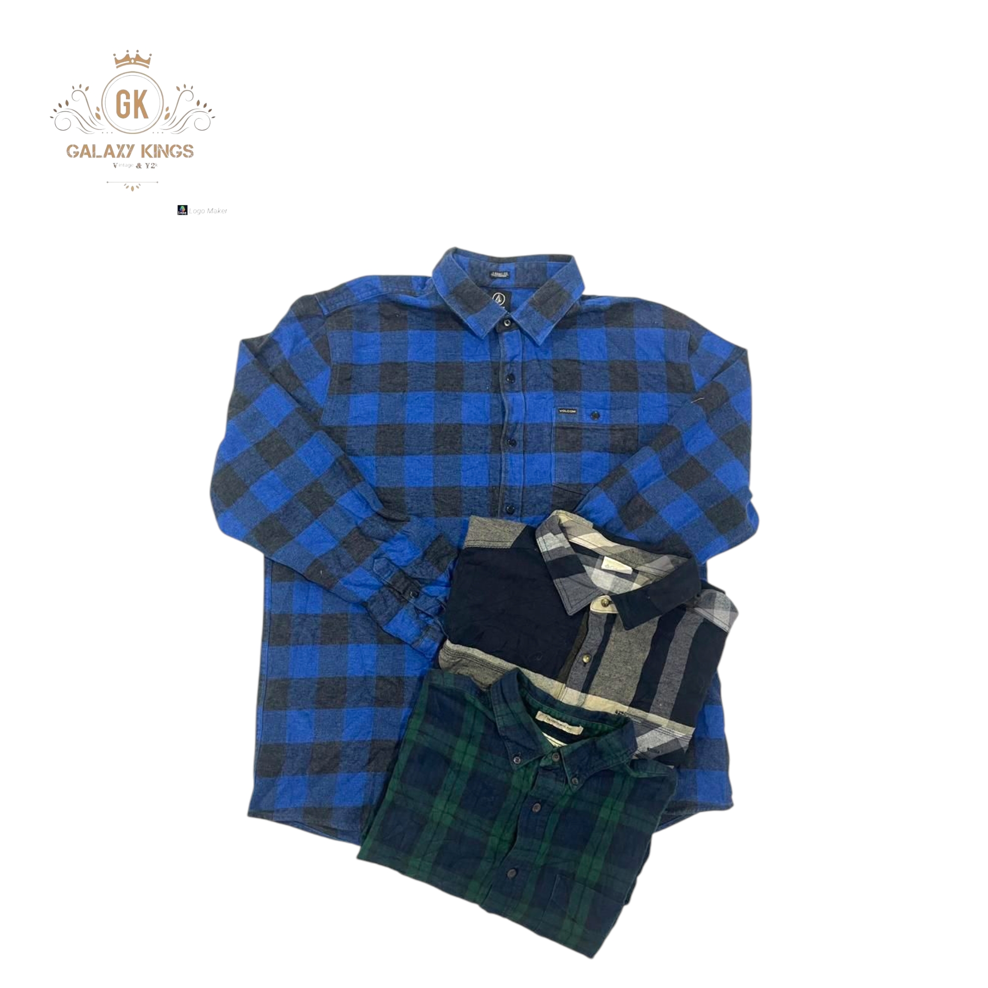 Camicie button up pesanti a marchio misto