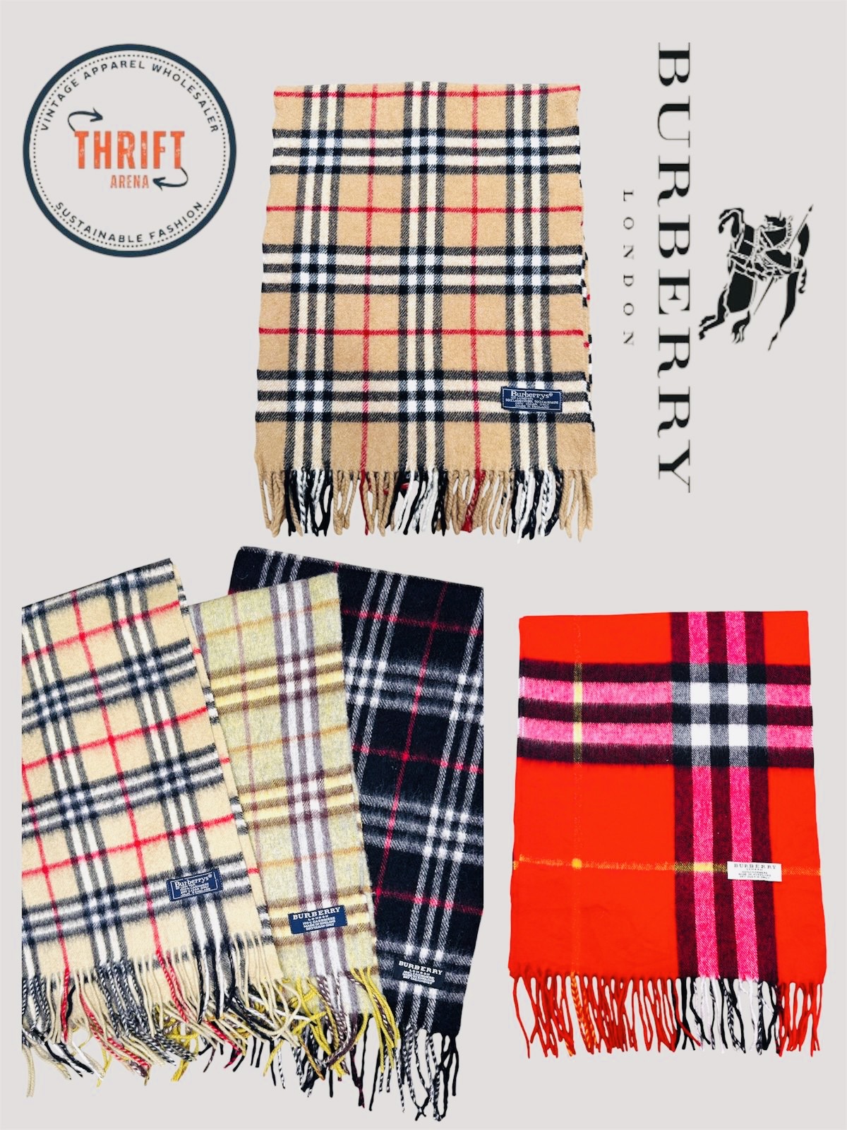 T1810 Burberry Schals 🧣 100% authentisches Kaschmir/Wolle