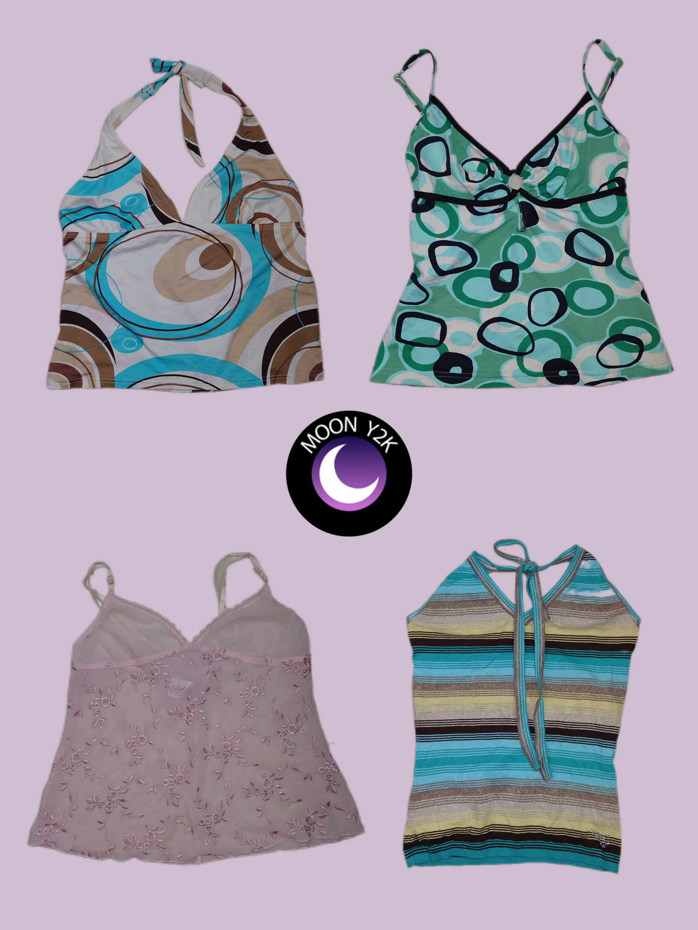 Y2K Soft girl era haulter tops mix (M-710)