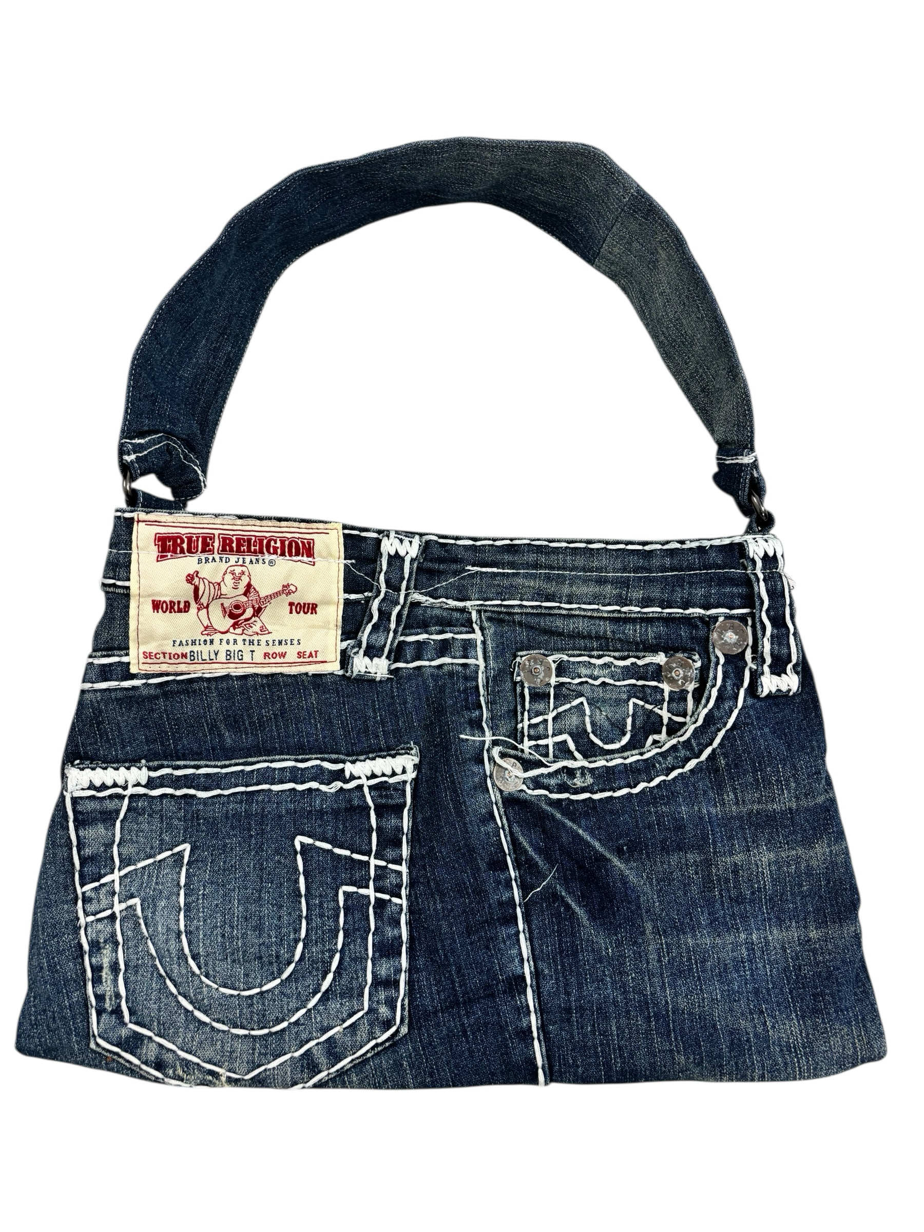 Upcycle Miss Me True Religion Rock Revival Bag