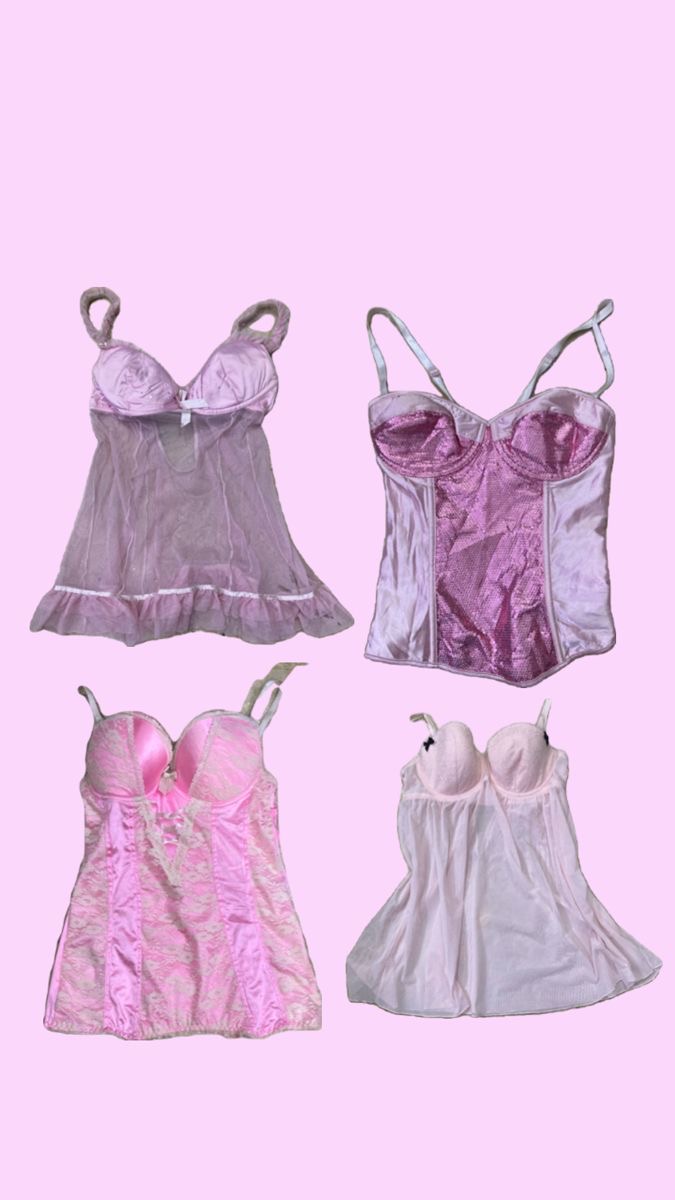 Y2k Pink/black Core babydoll (M-147)