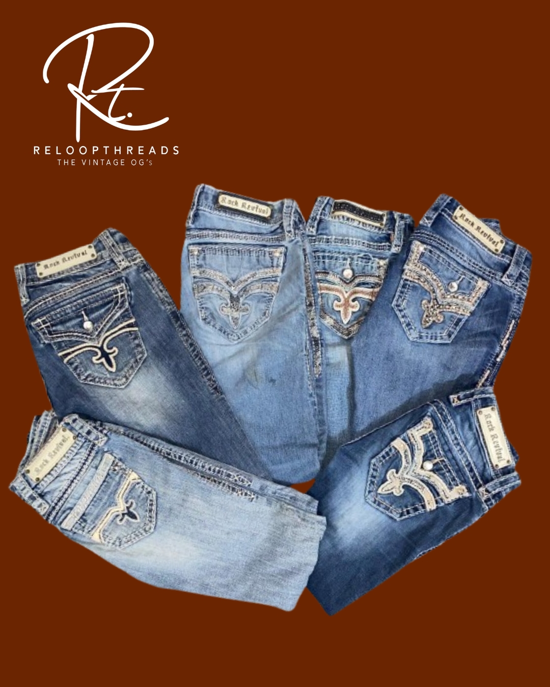 RT 1227 Rock Revival Mix Jeans