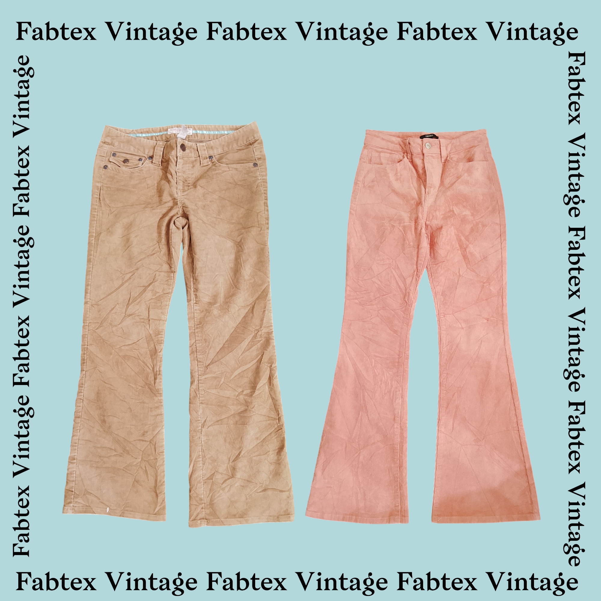 (FV-174) Y2K Corduroy Flared Pants