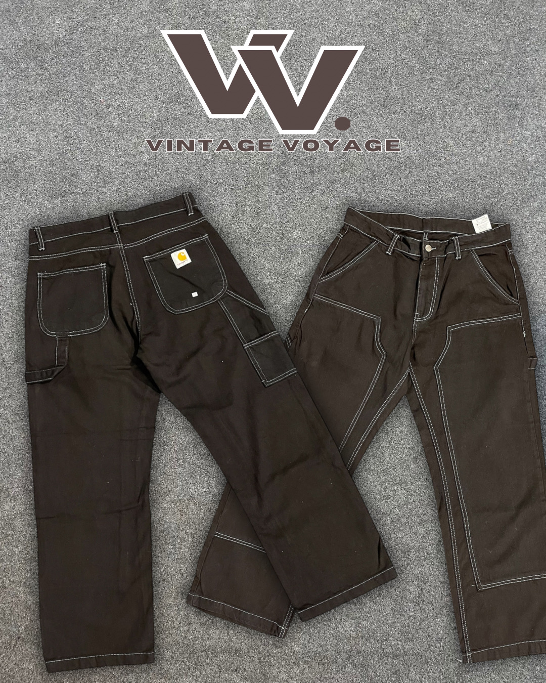 Premium Carhartt reworked style black Jeans #171025