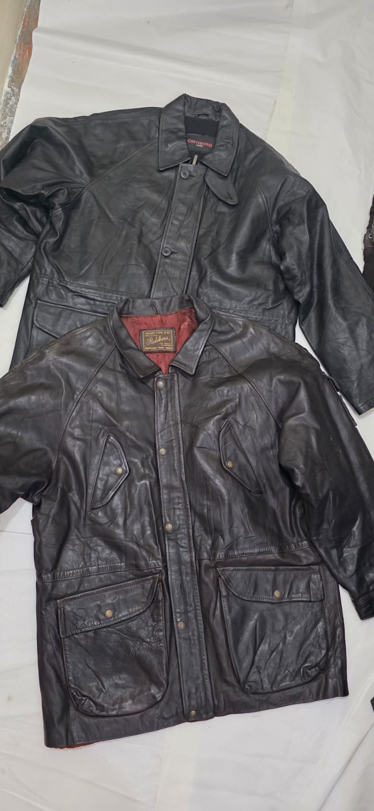 Manteaux/veste en cuir vintage pour hommes