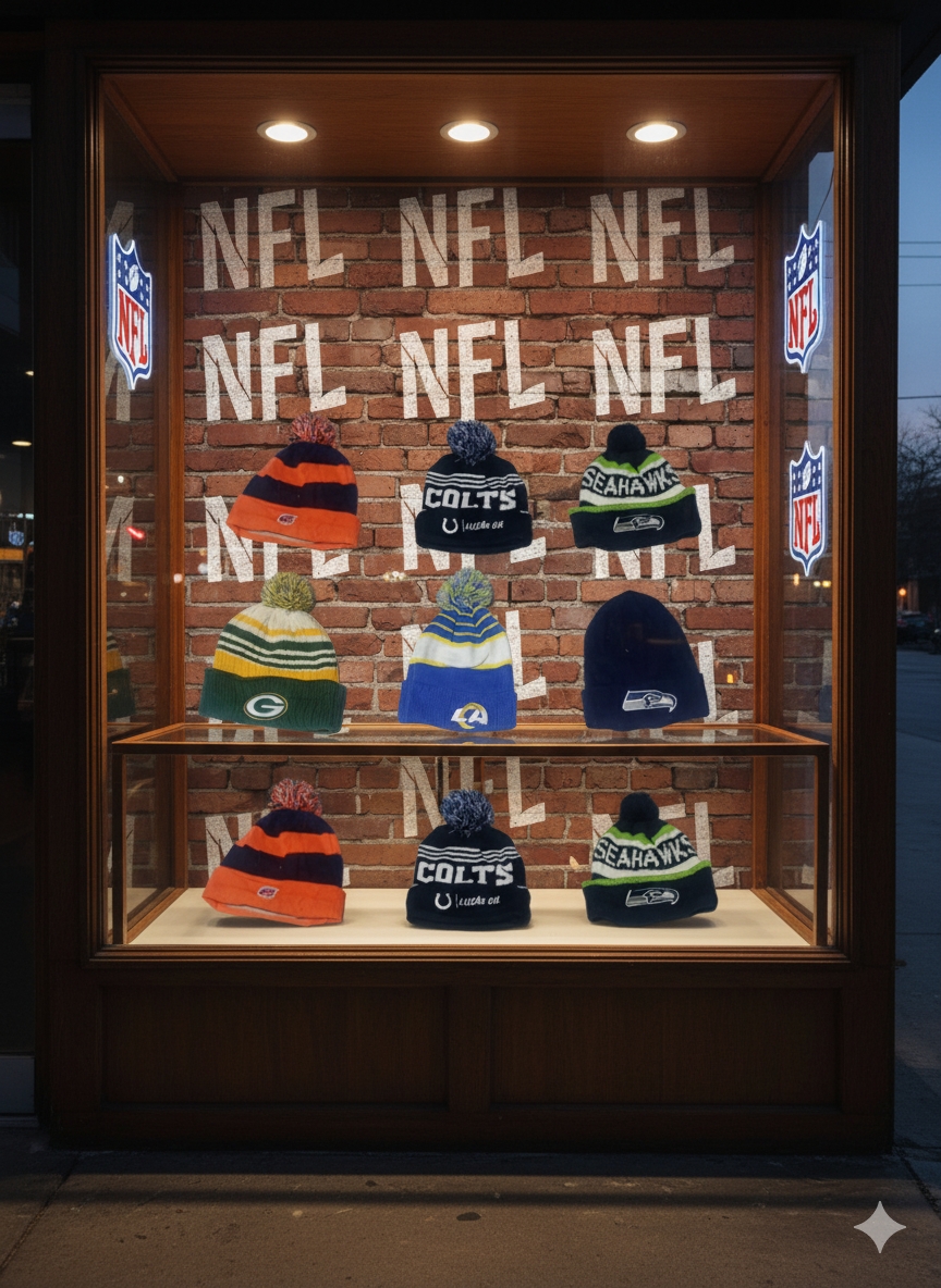 boné de lã da NFL