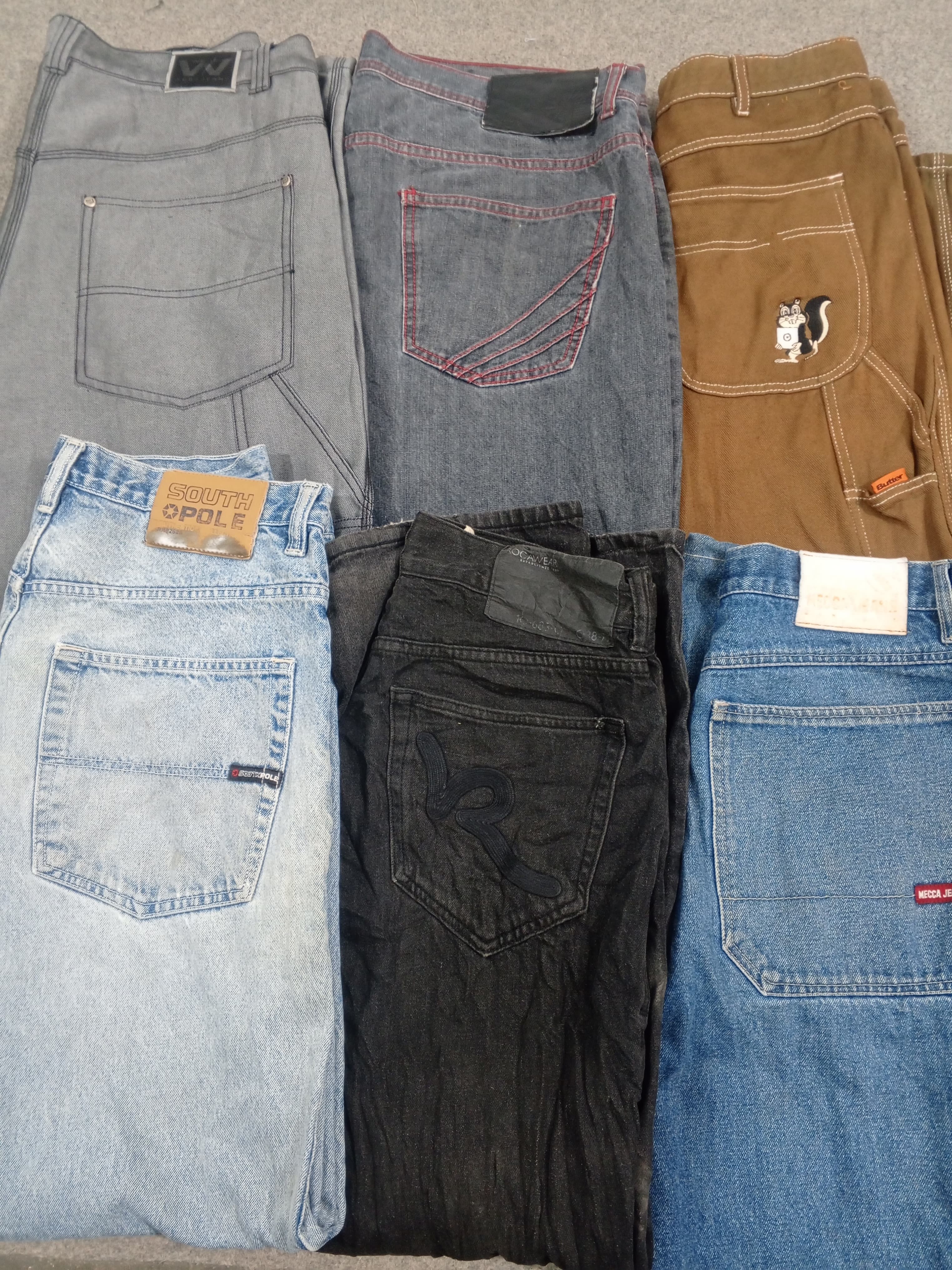 HD1191 Uomo Pantaloni Hiphop Baggy