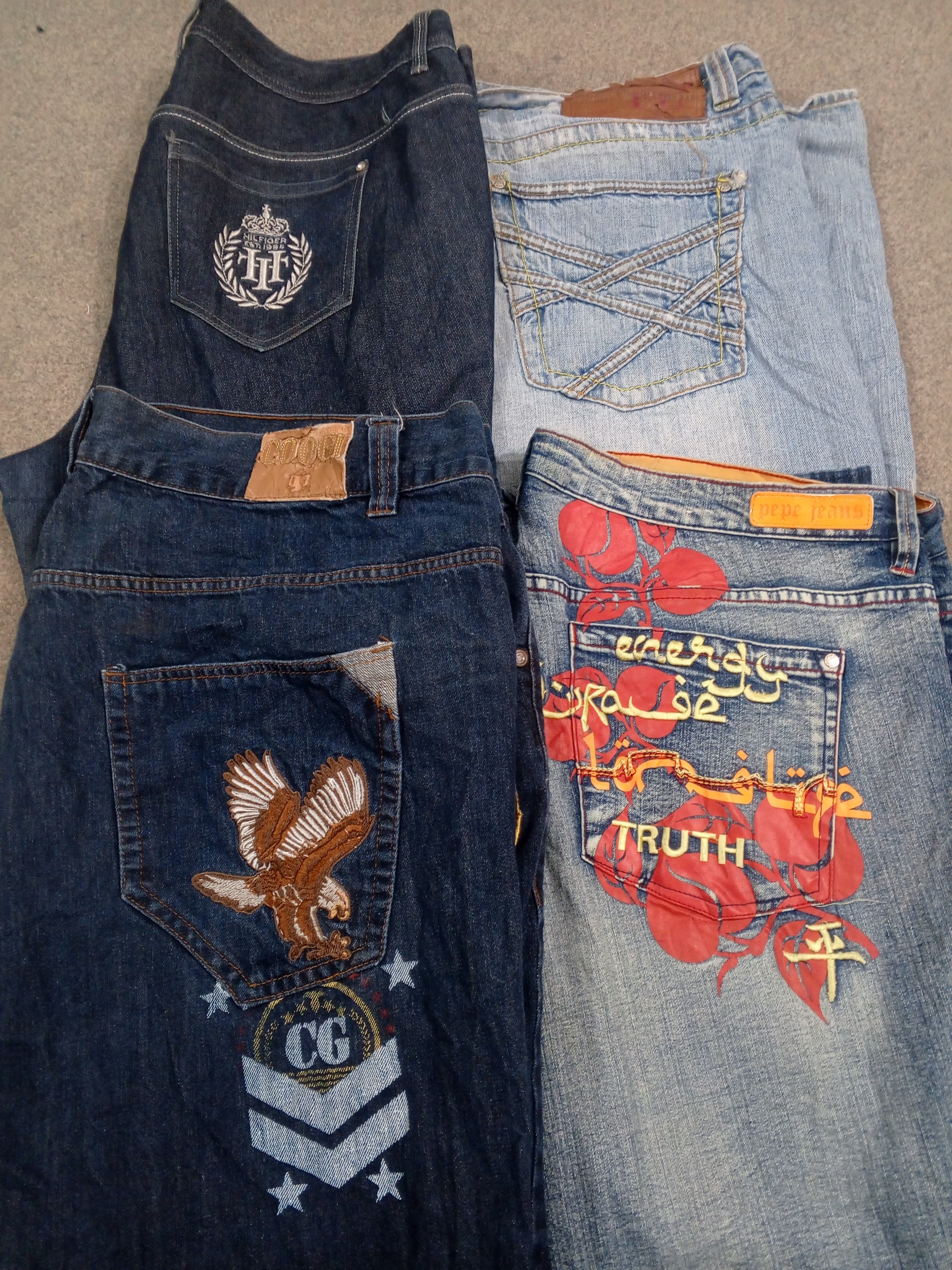 HD1186 Jeans baggy surdimensionnés pour hommes